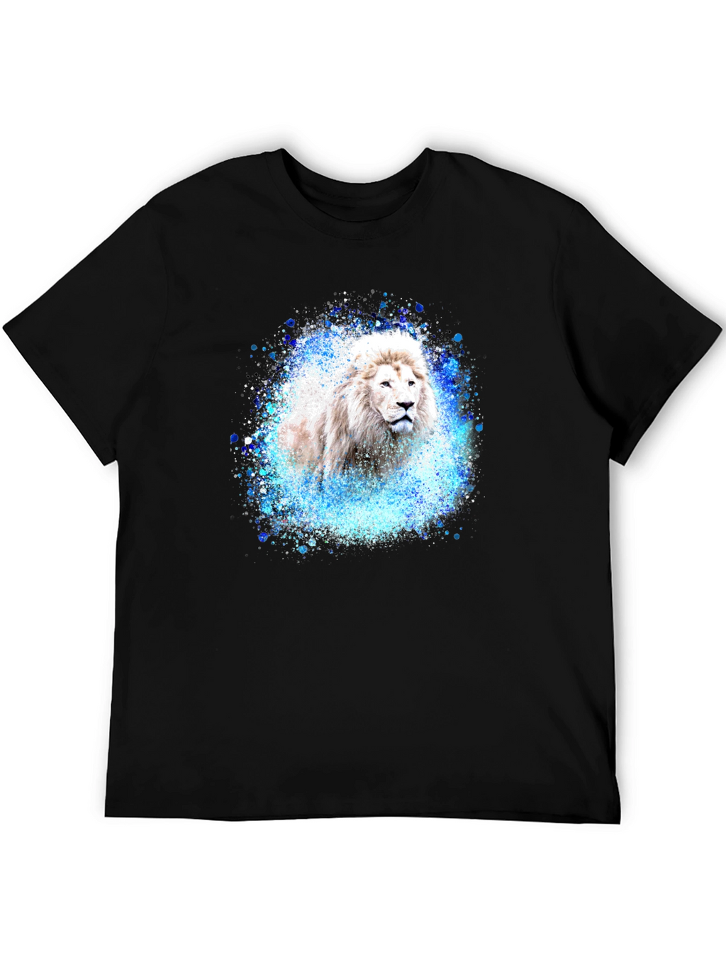 Lion Splash Graphic Tee - Black T-Shirt