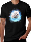 Lion Splash Graphic Tee - Black T-Shirt