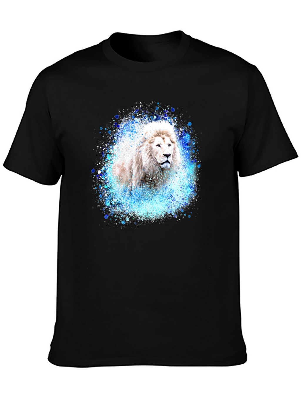 Lion Splash Graphic Tee - Black T-Shirt
