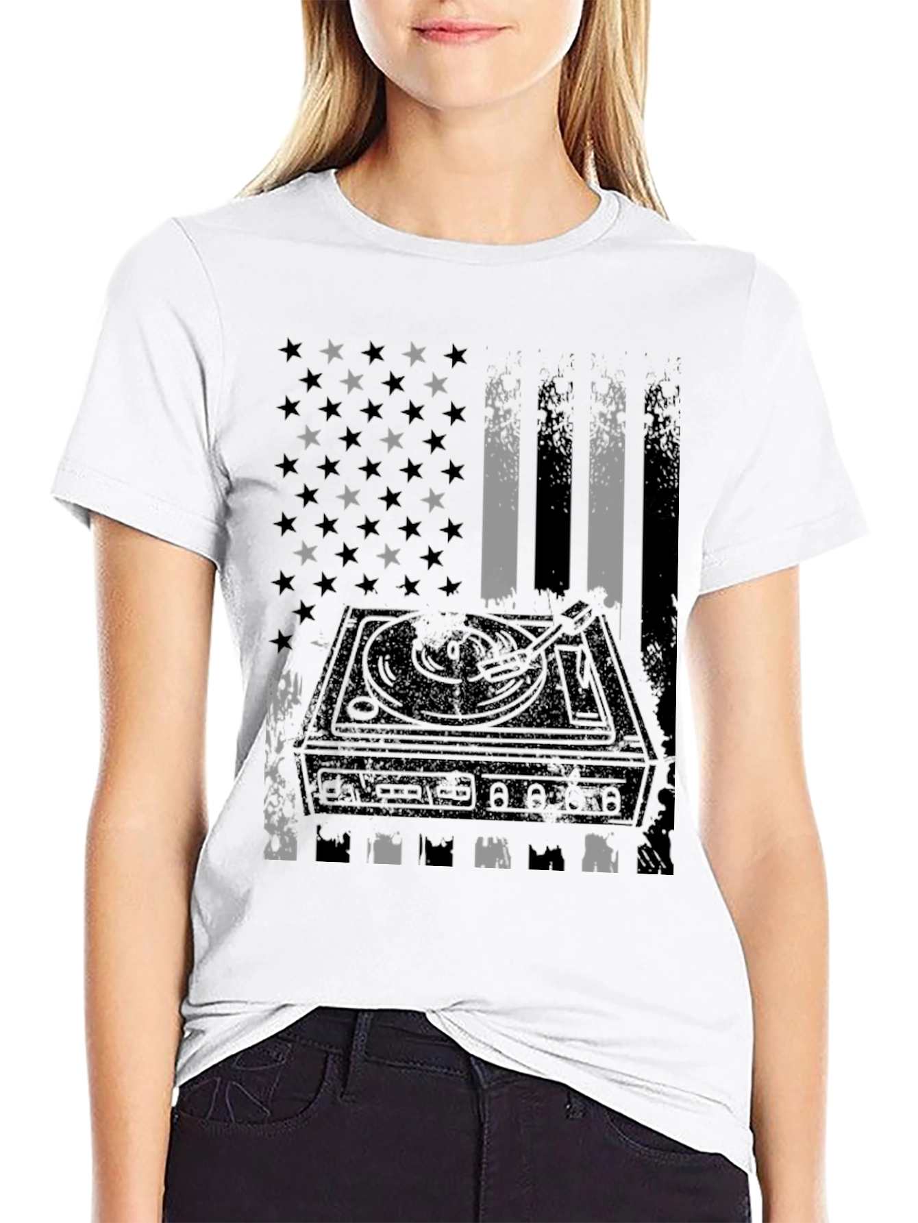 American DJ Black T-Shirt