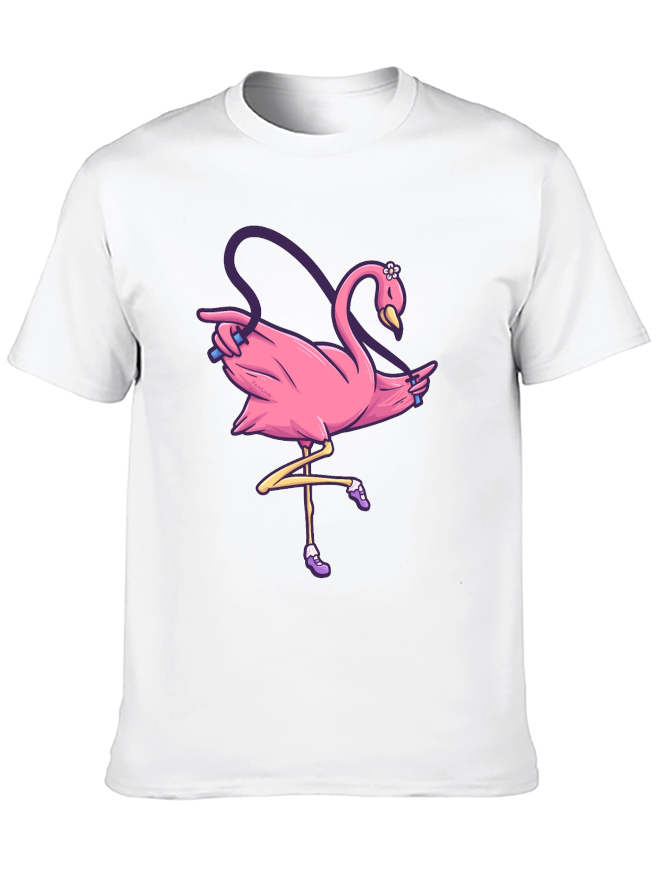 Pink Flamingo Jump Rope T-Shirt