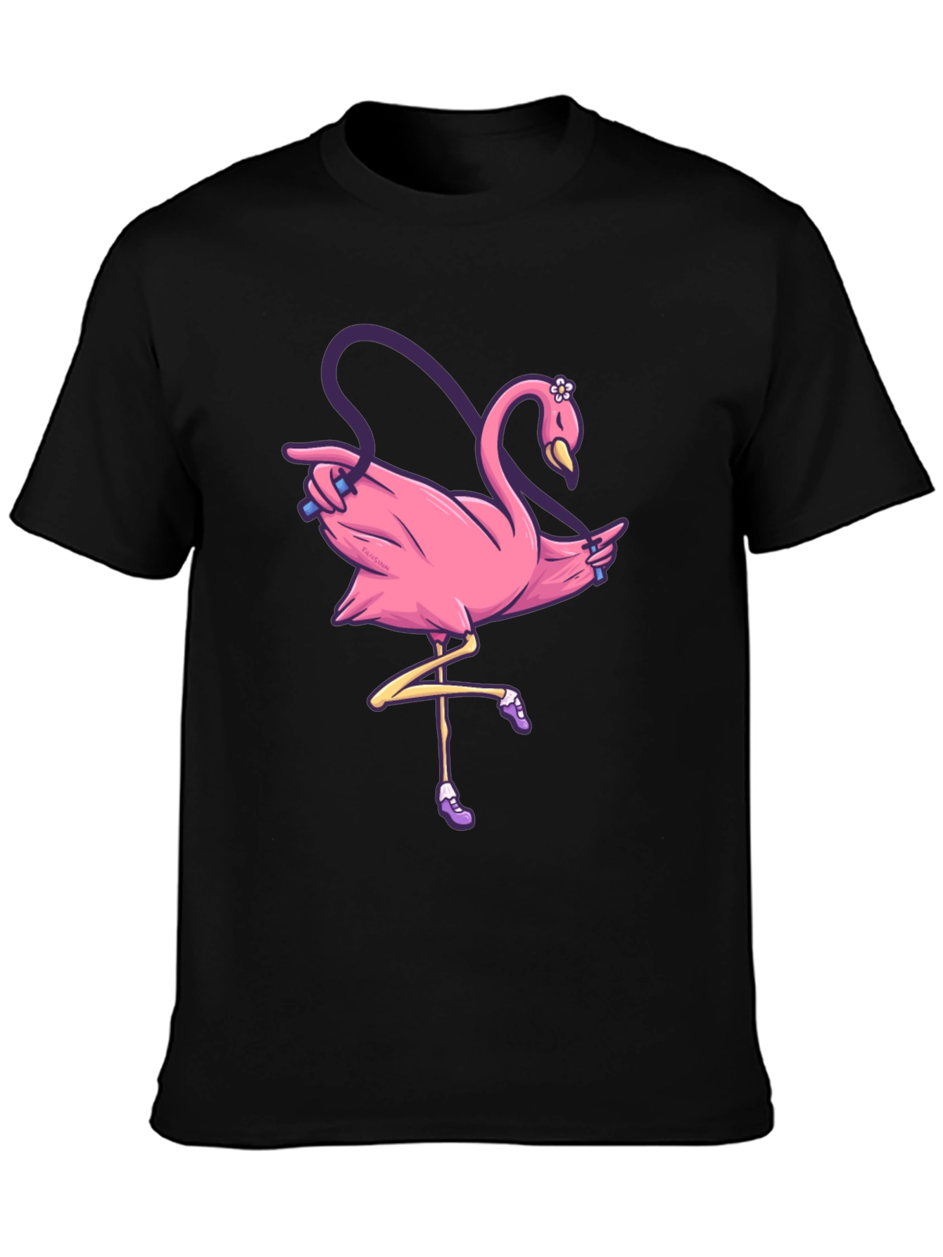 Pink Flamingo Jump Rope T-Shirt