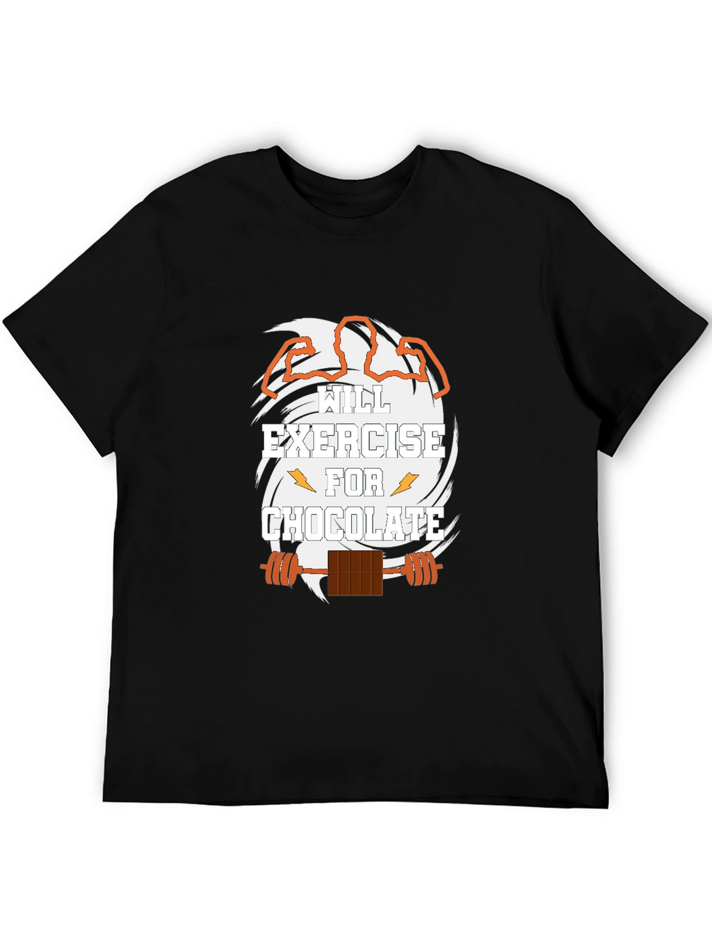 Exercise for Chocolate Black Graphic T-Shirt