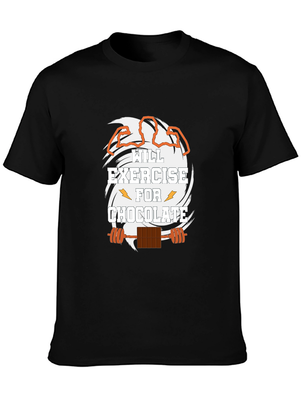 Exercise for Chocolate Black Graphic T-Shirt