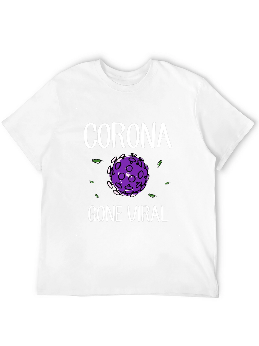 Corona Gone Viral Black Graphic T-Shirt