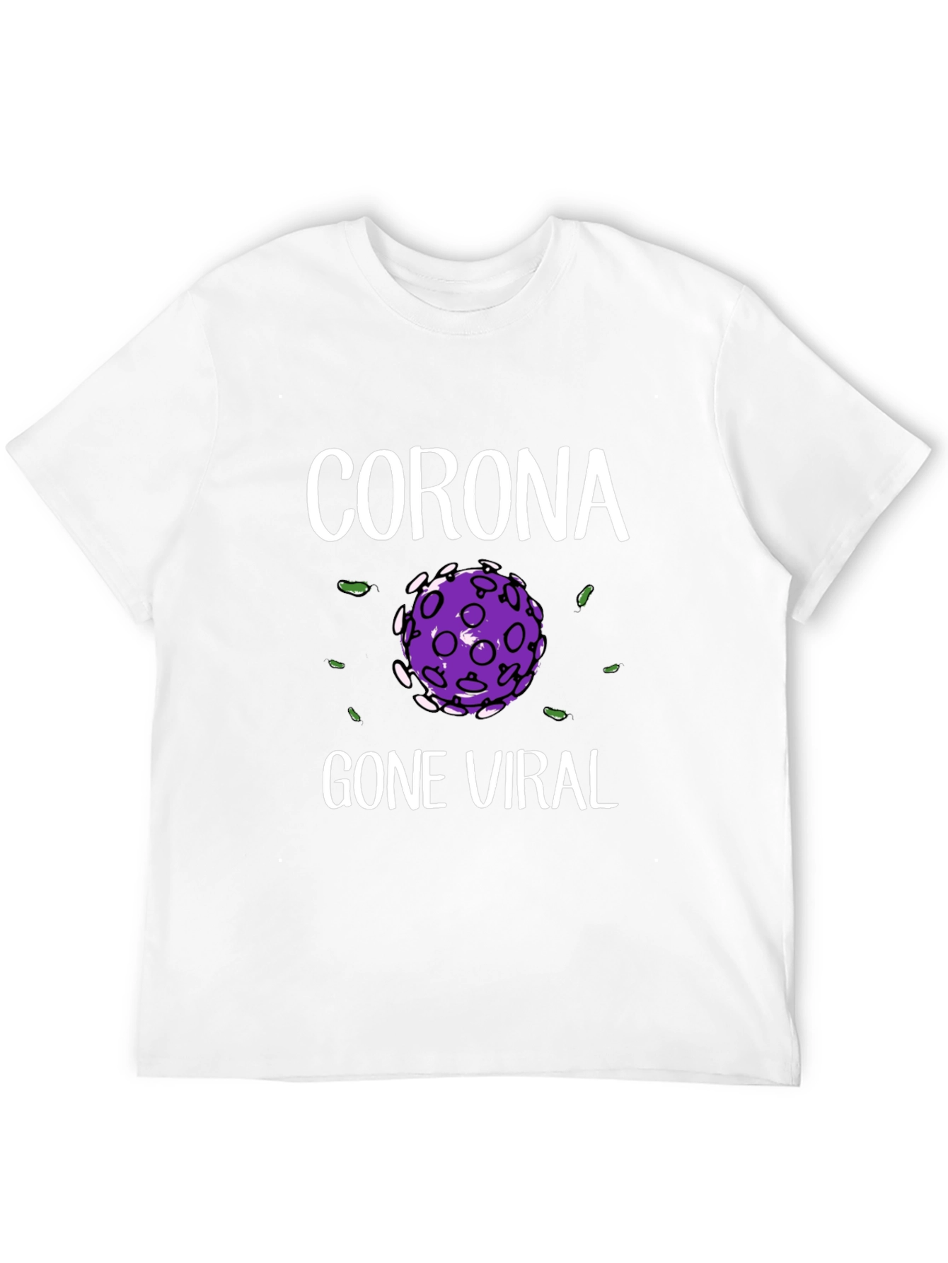 Corona Gone Viral Black Graphic T-Shirt