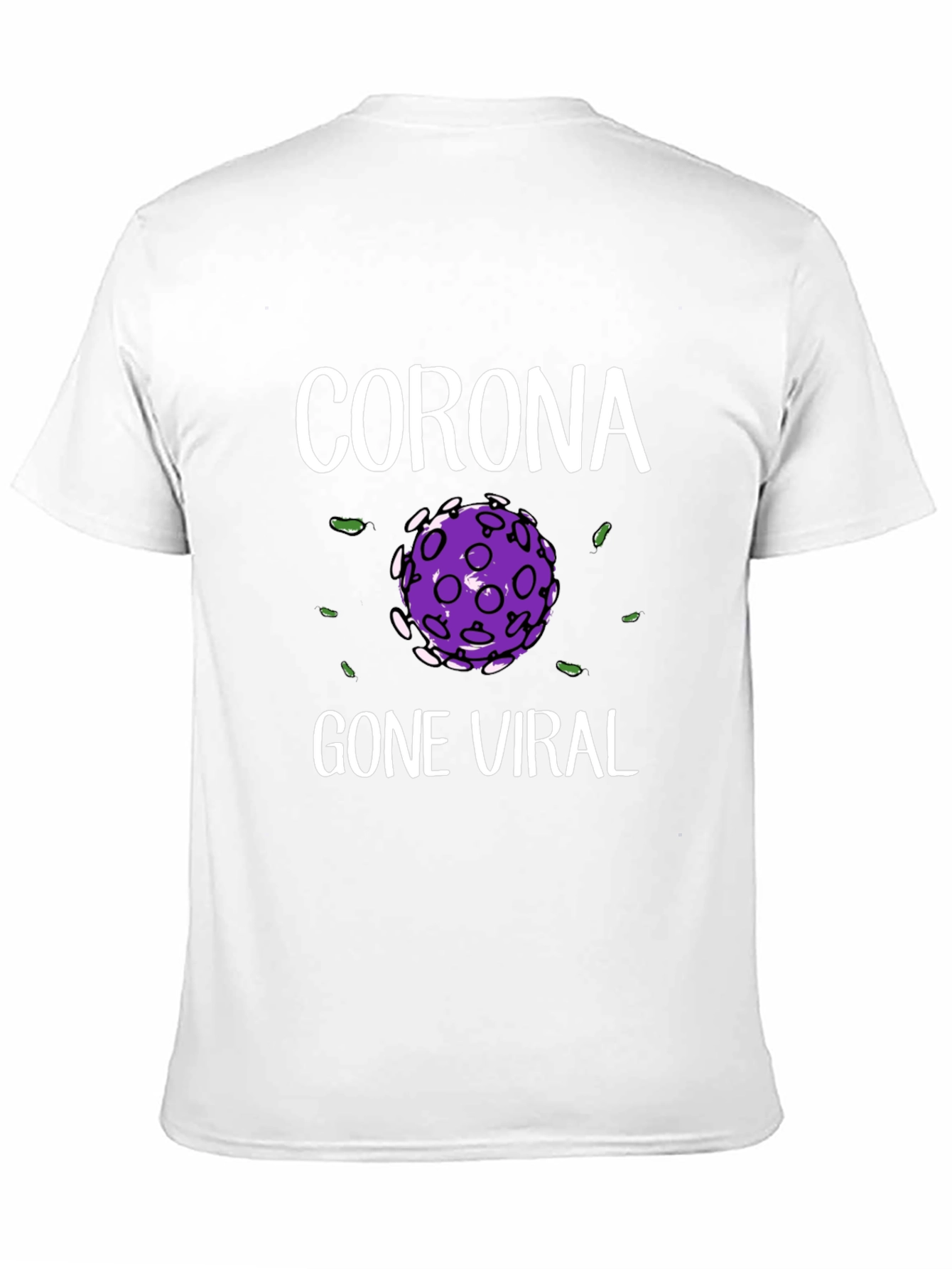 Corona Gone Viral Black Graphic T-Shirt