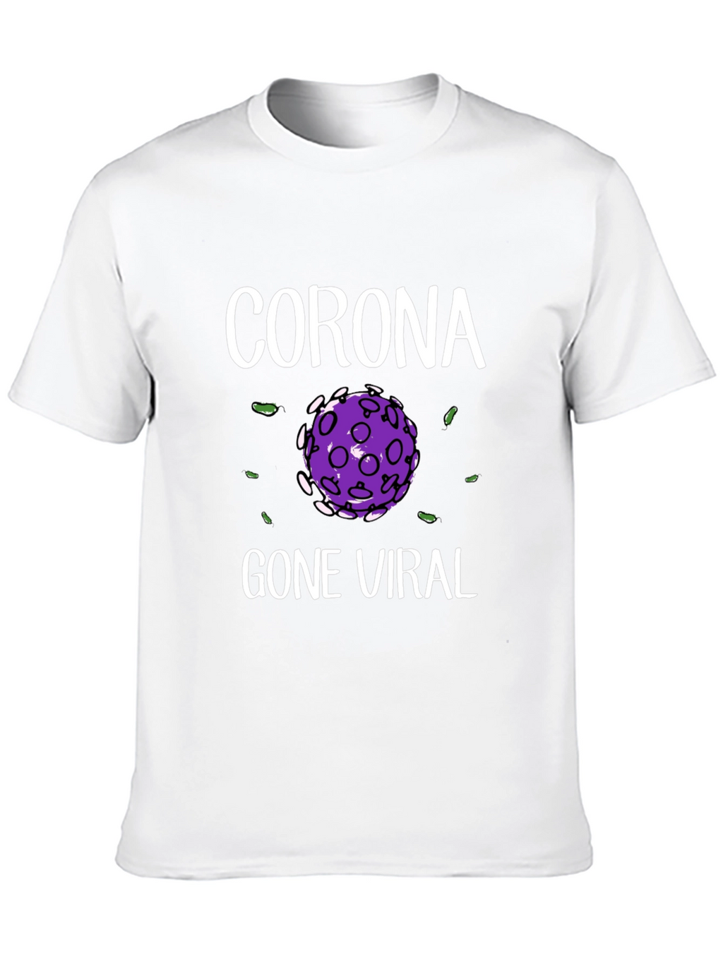 Corona Gone Viral Black Graphic T-Shirt