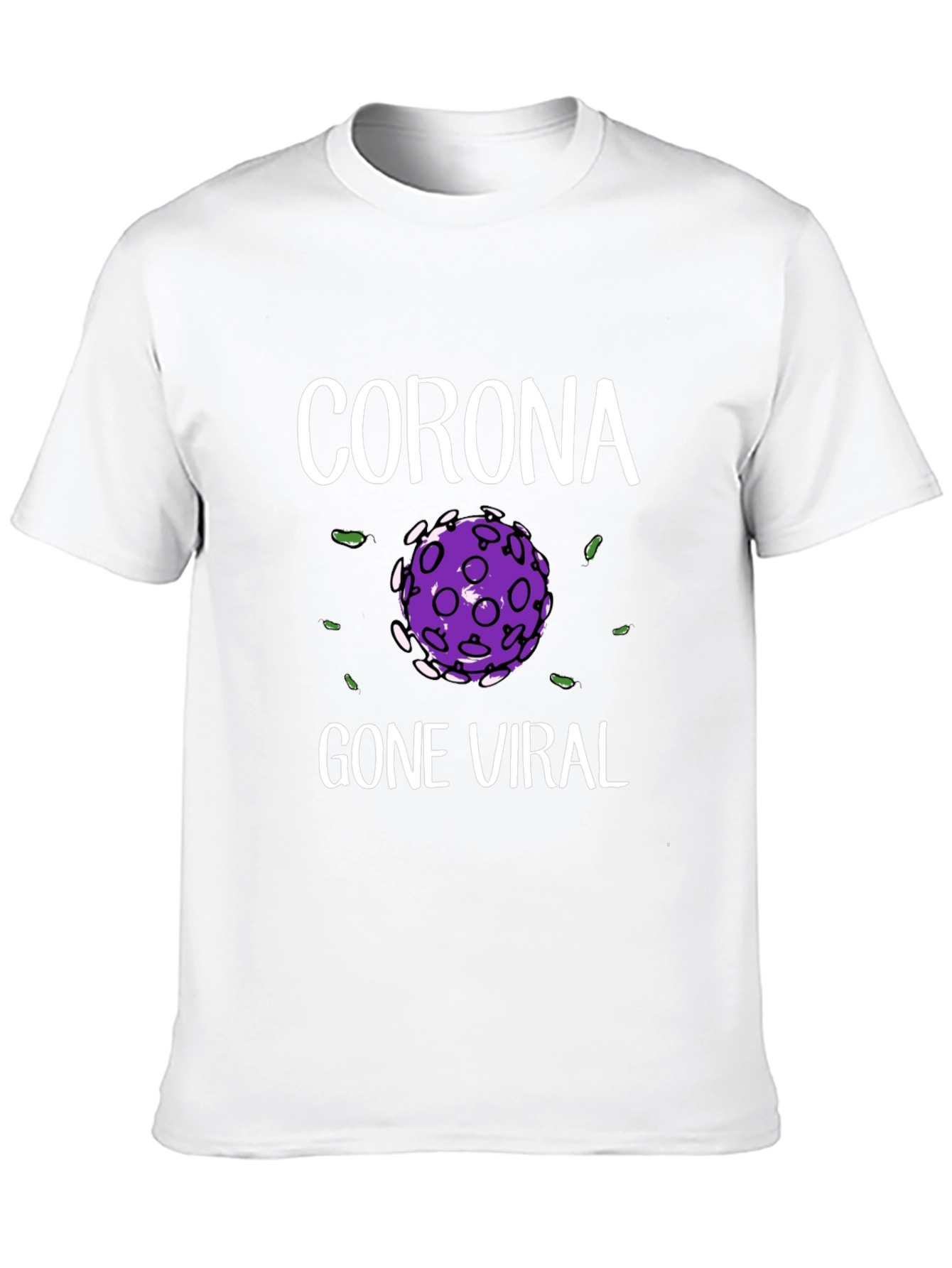 Corona Gone Viral Black Graphic T-Shirt