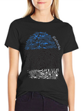Estonia Fingerprint Flag T-Shirt - Unique Design