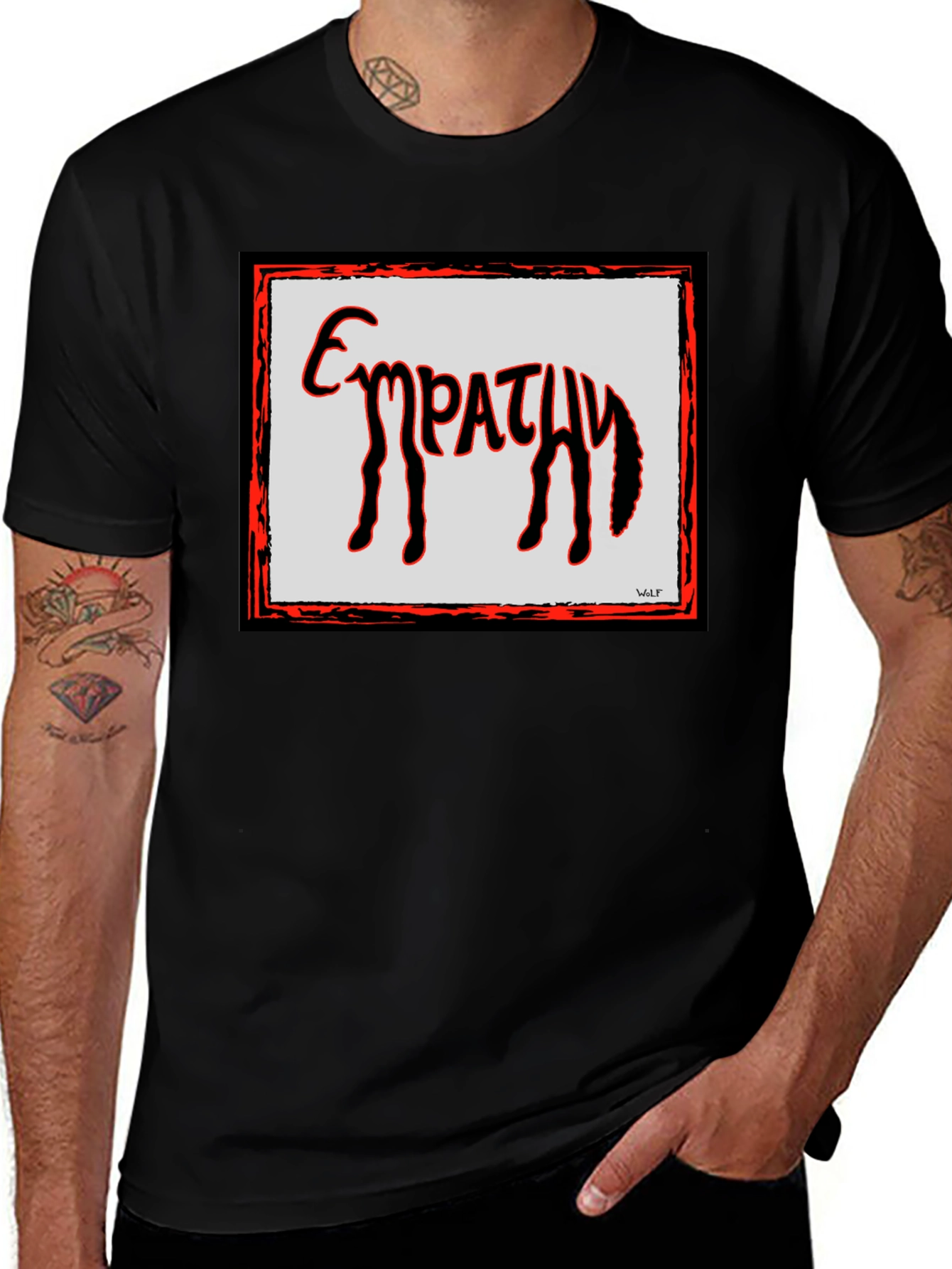Empathy Word Art Graphic Tee - Stylish Comfort Fit