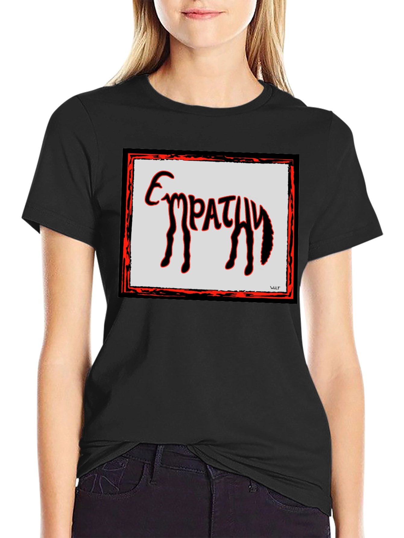 Empathy Word Art Graphic Tee - Stylish Comfort Fit