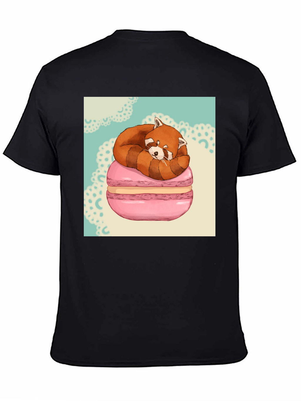 Red Panda Macaron T-Shirt