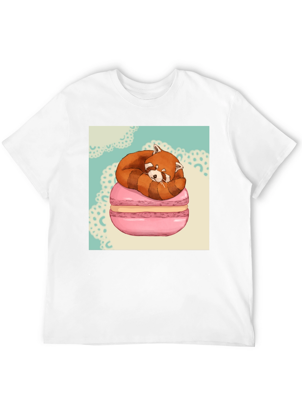 Red Panda Macaron T-Shirt