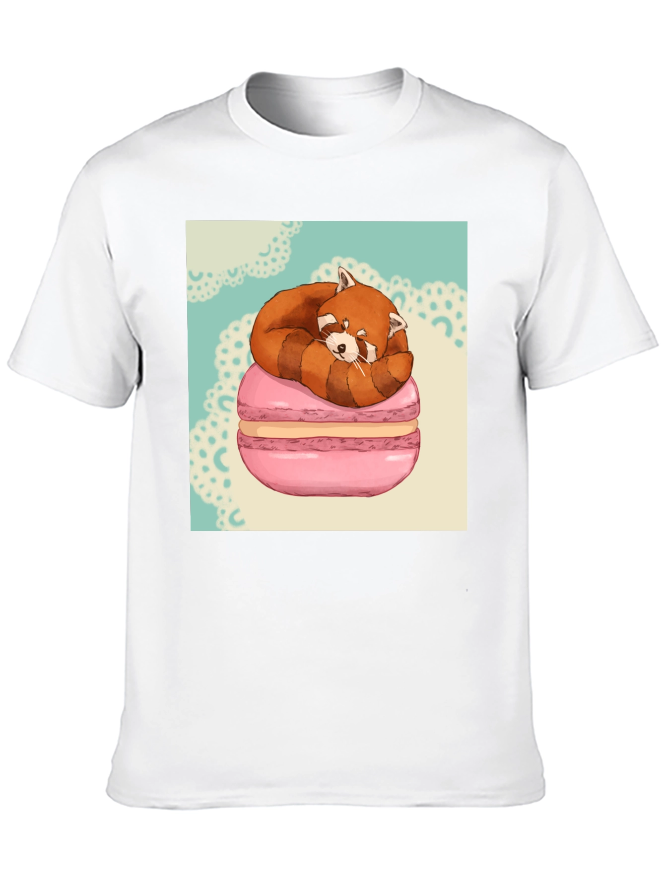 Red Panda Macaron T-Shirt