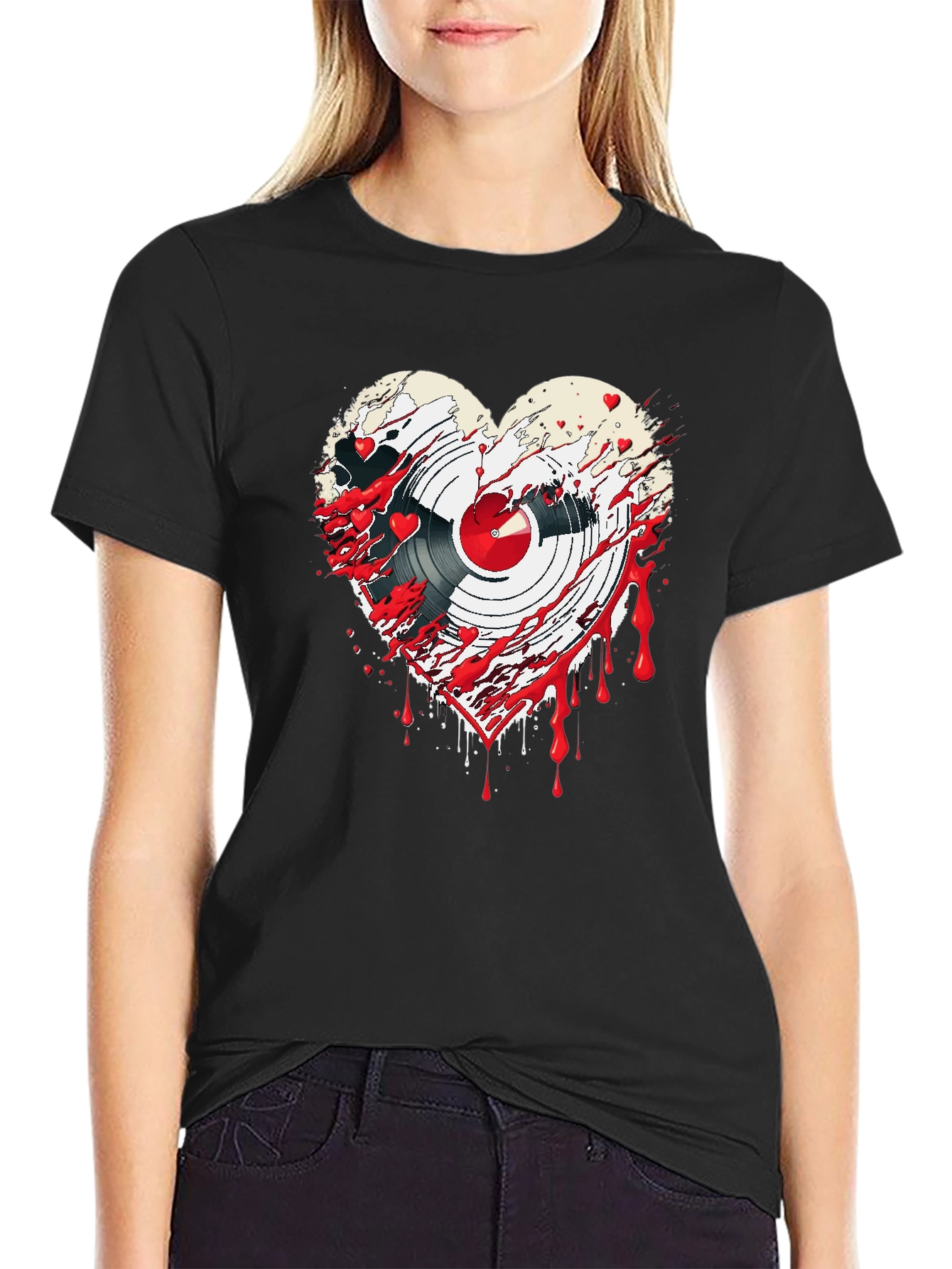 Bloody Heart Record T-Shirt