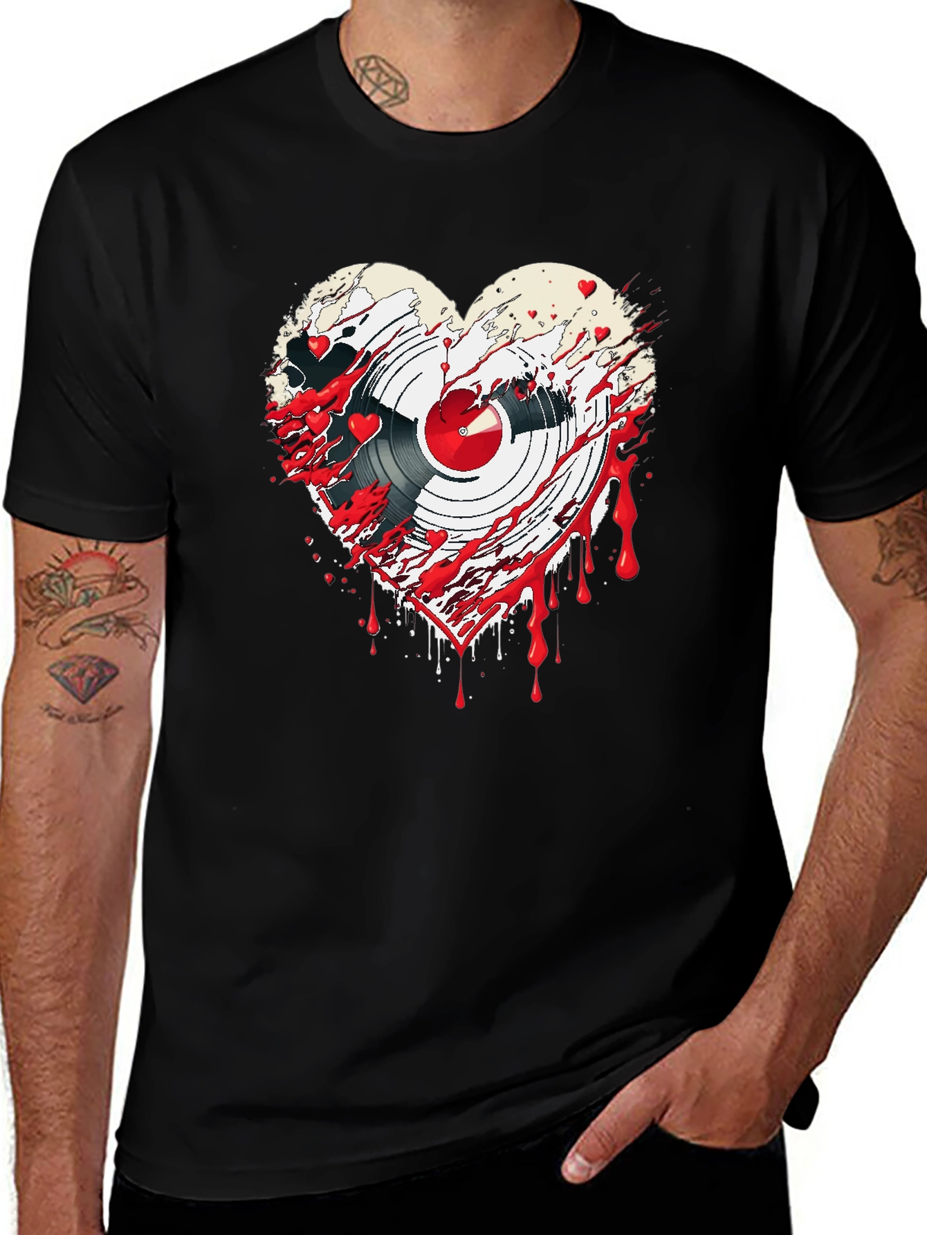 Bloody Heart Record T-Shirt