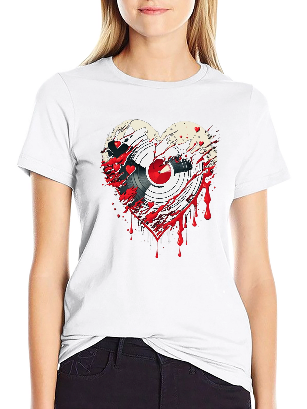 Bloody Heart Record T-Shirt