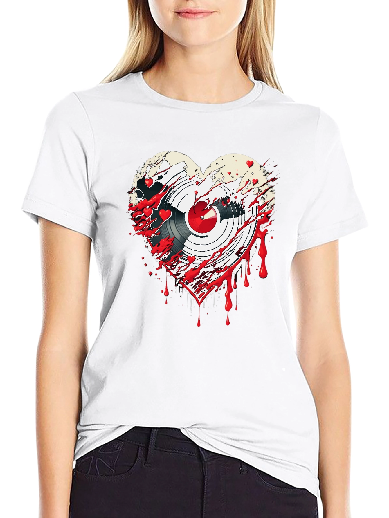Bloody Heart Record T-Shirt