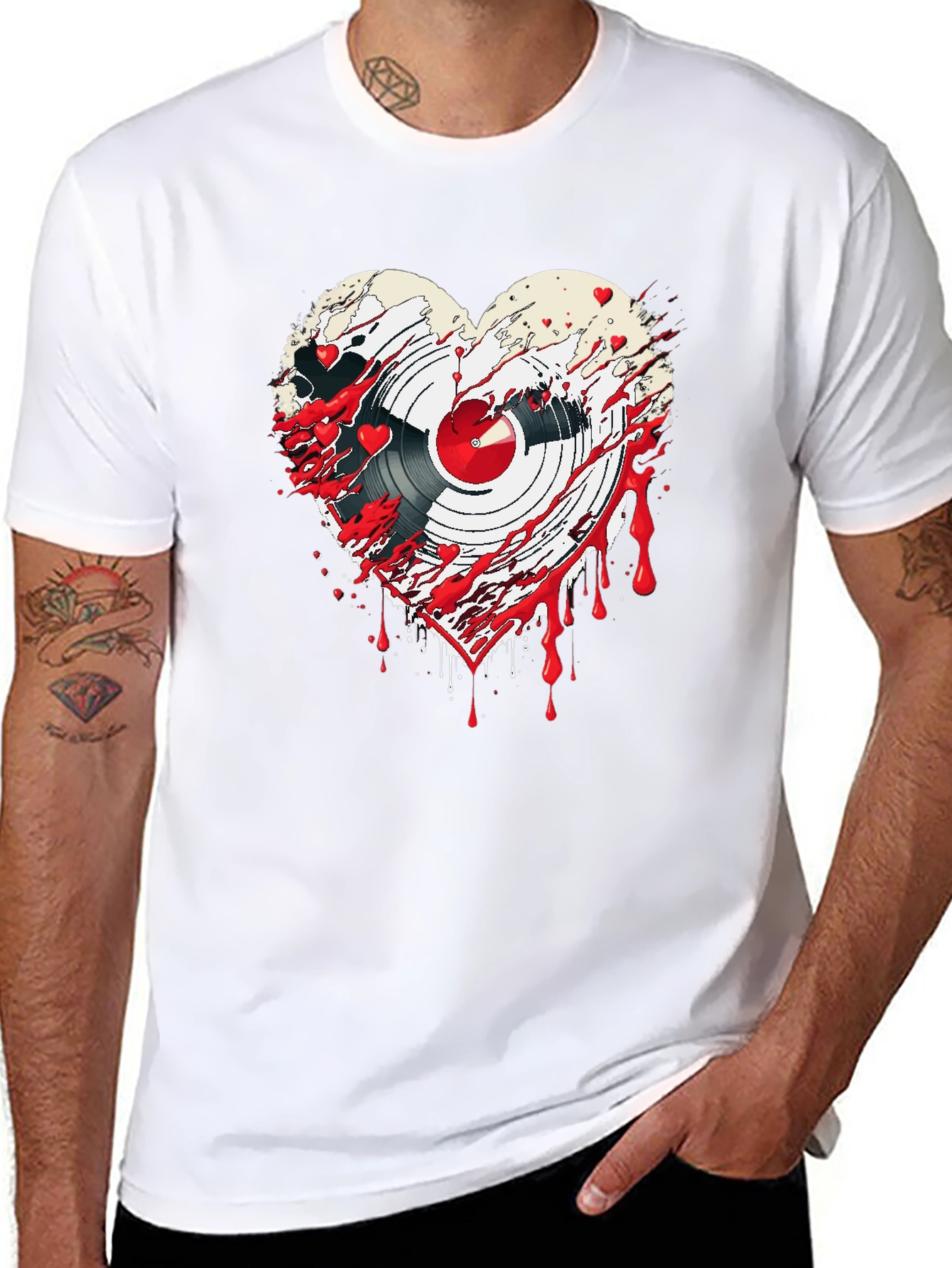 Bloody Heart Record T-Shirt