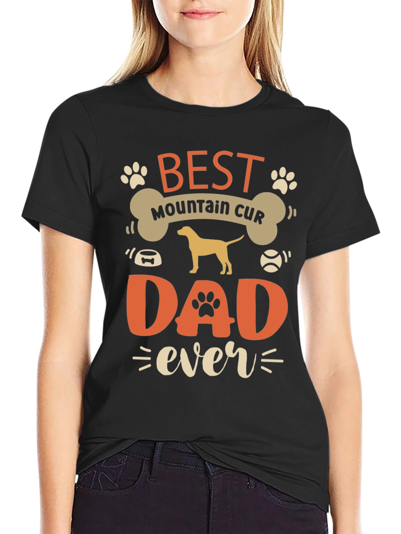 Best Mountain Cur Dad Ever T-Shirt