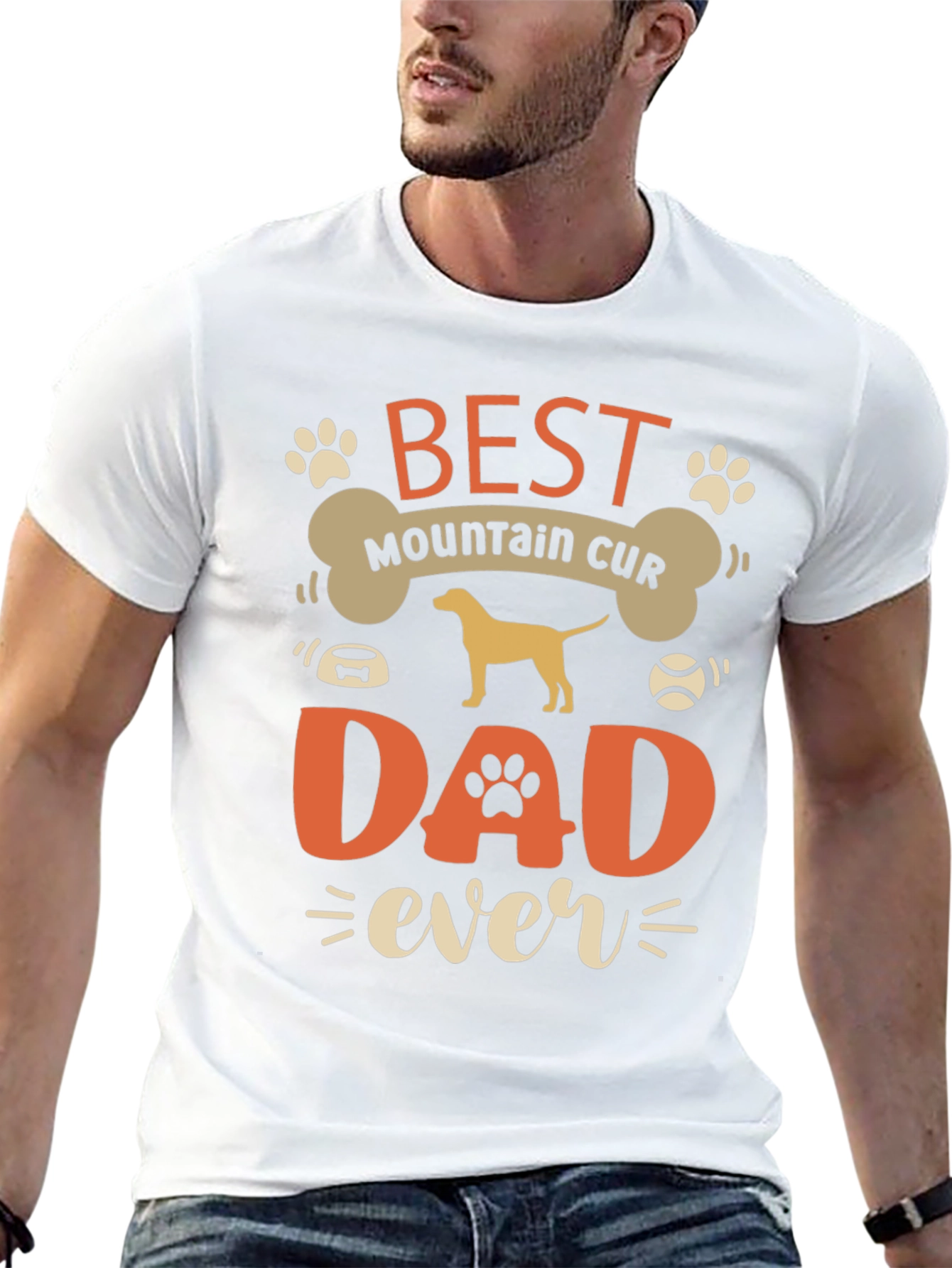 Best Mountain Cur Dad Ever T-Shirt