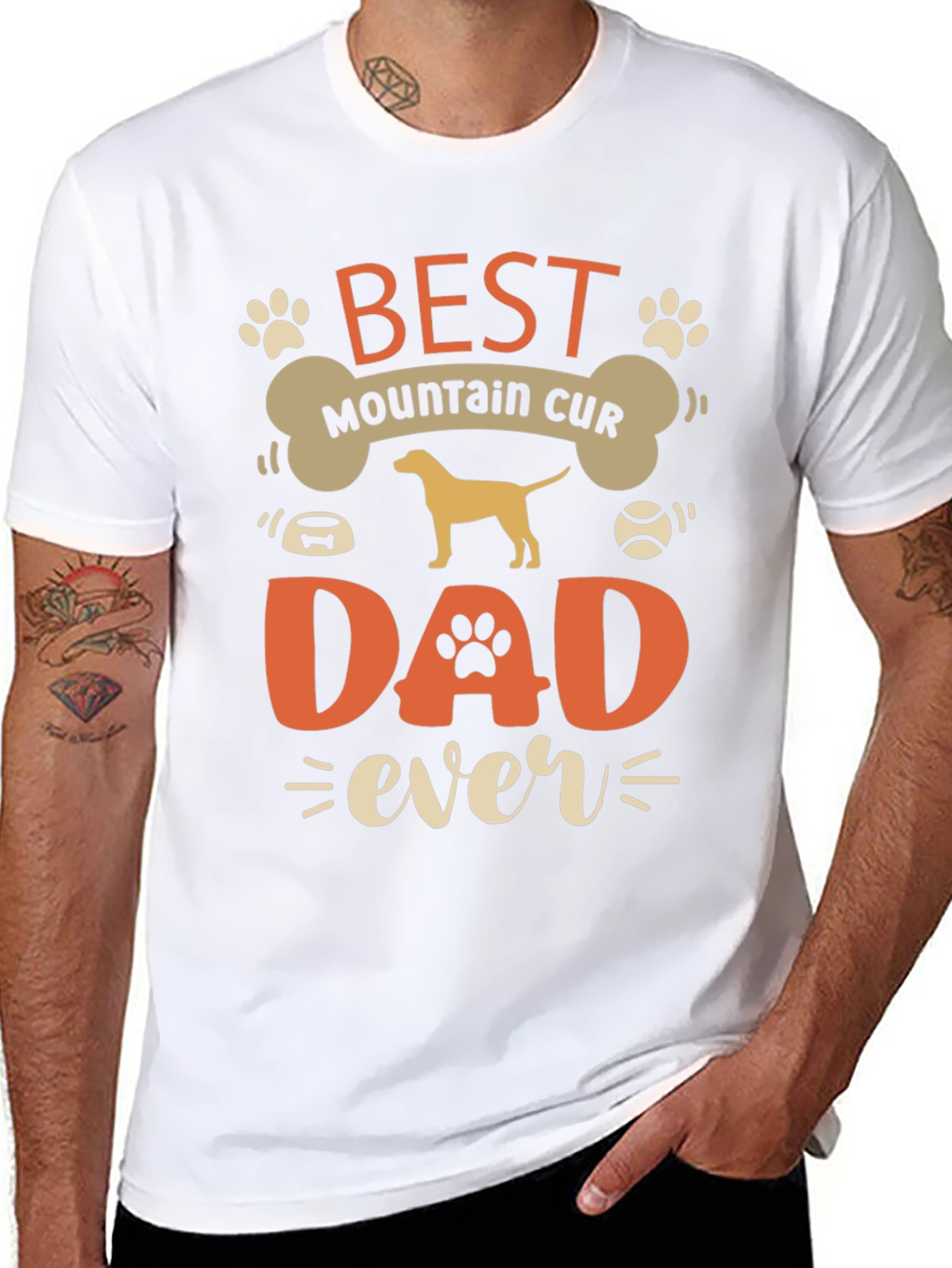 Best Mountain Cur Dad Ever T-Shirt