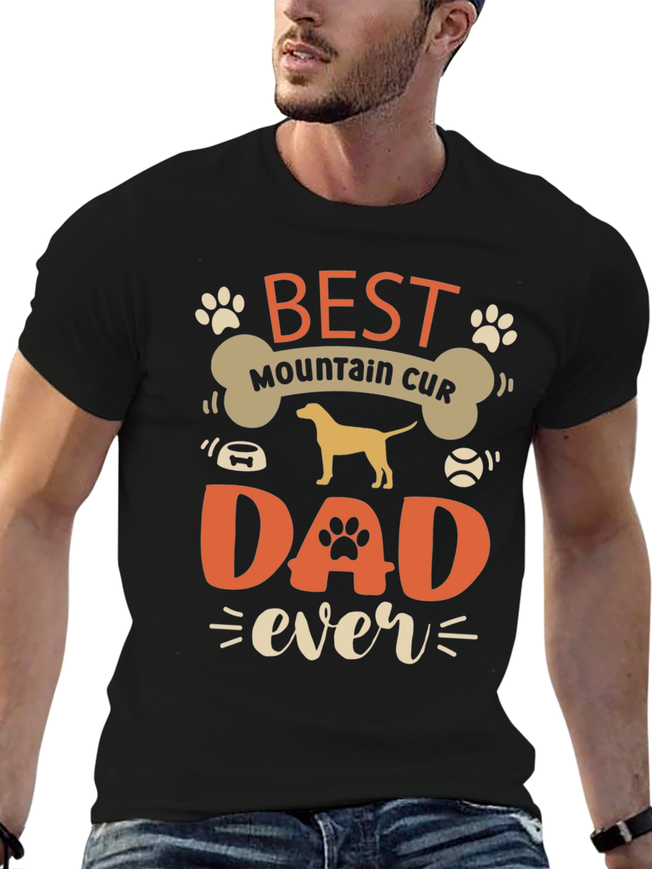 Best Mountain Cur Dad Ever T-Shirt