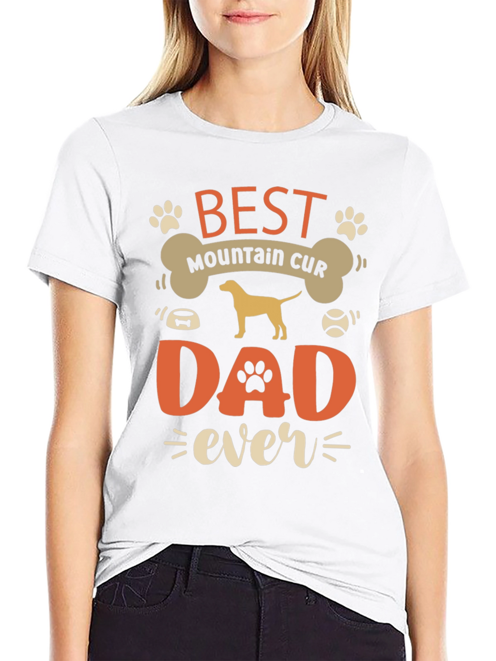 Best Mountain Cur Dad Ever T-Shirt