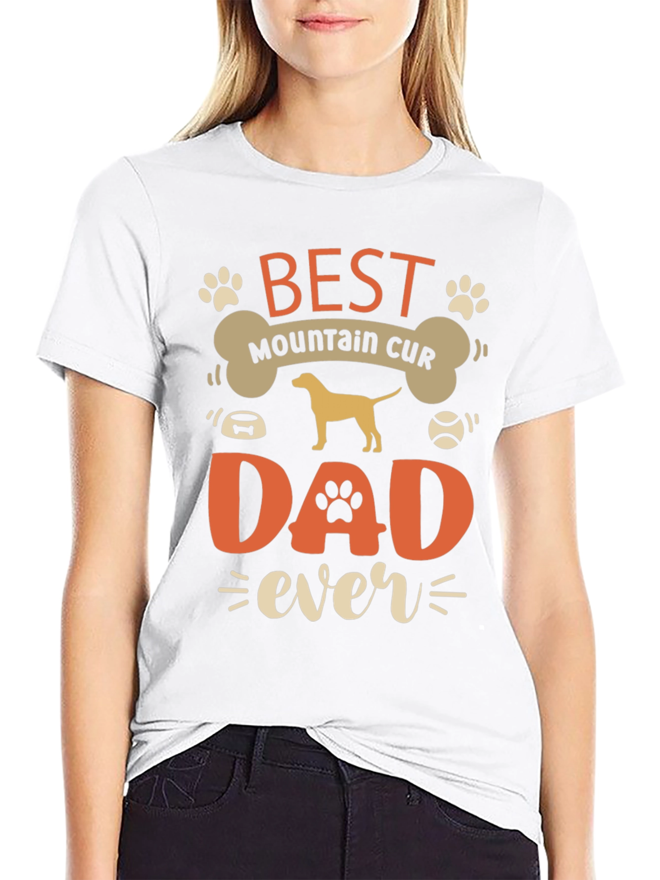 Best Mountain Cur Dad Ever T-Shirt