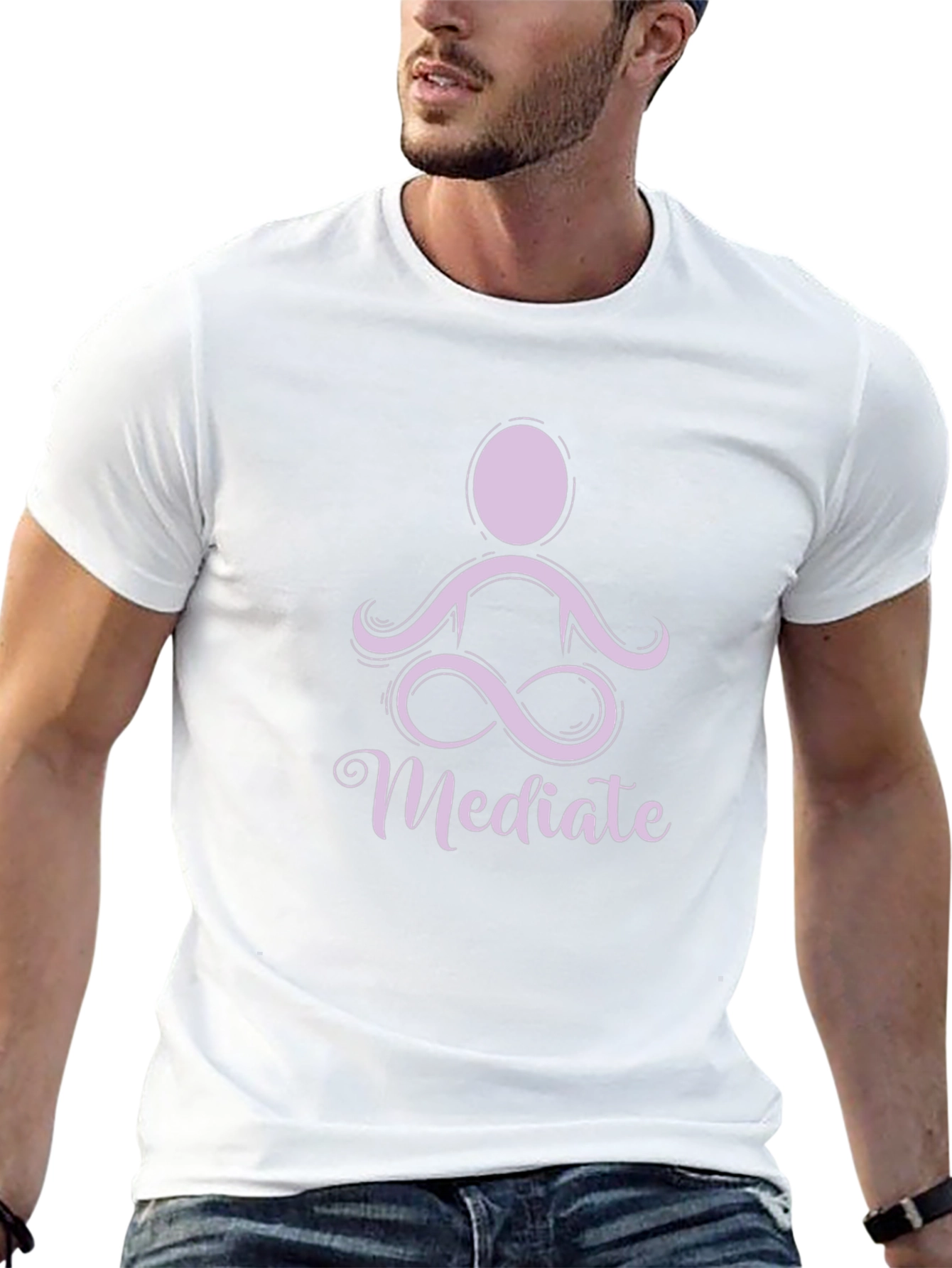 Meditate Graphic Tee - Black