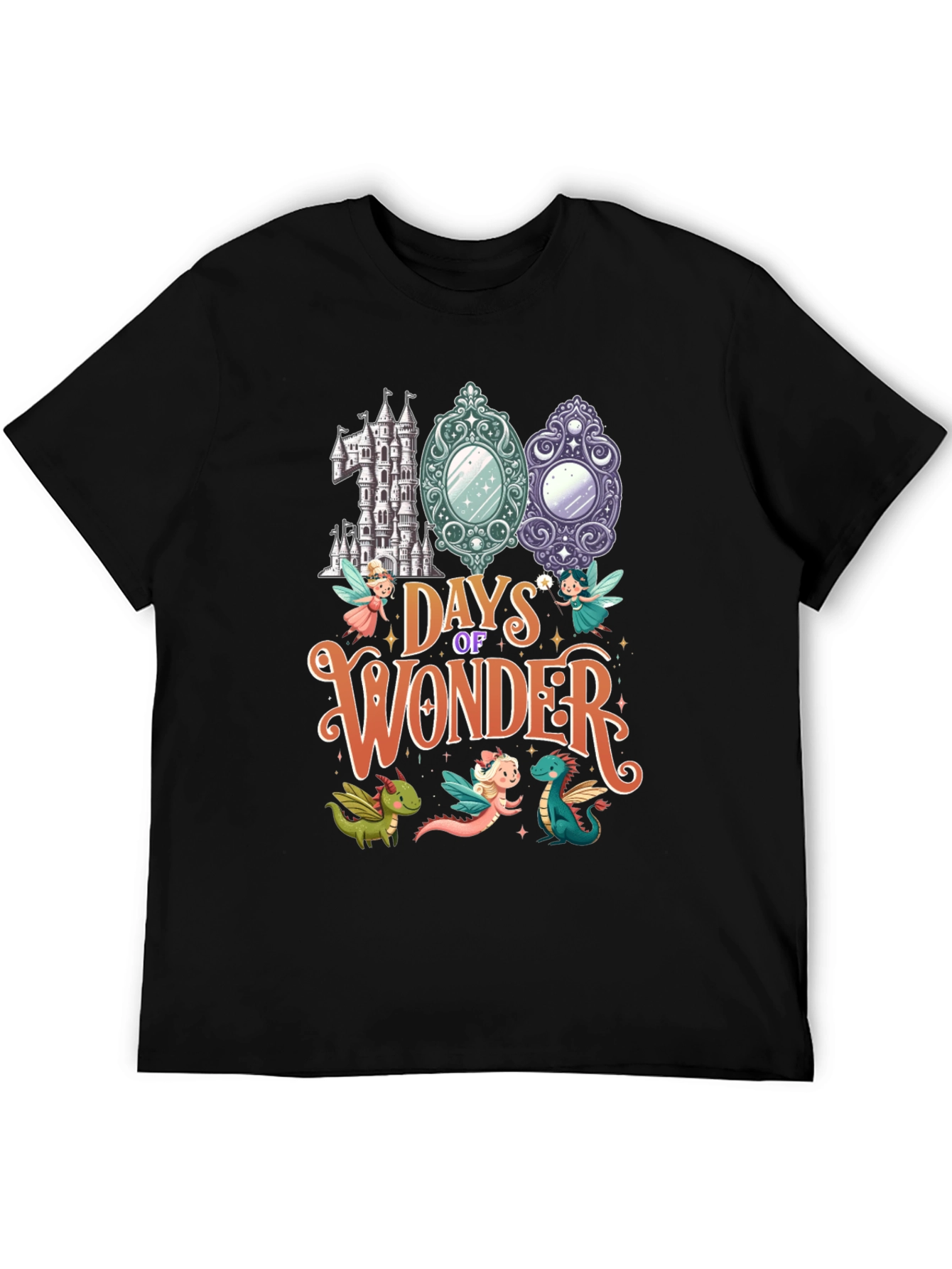 100 Days of Wonder Black T-Shirt