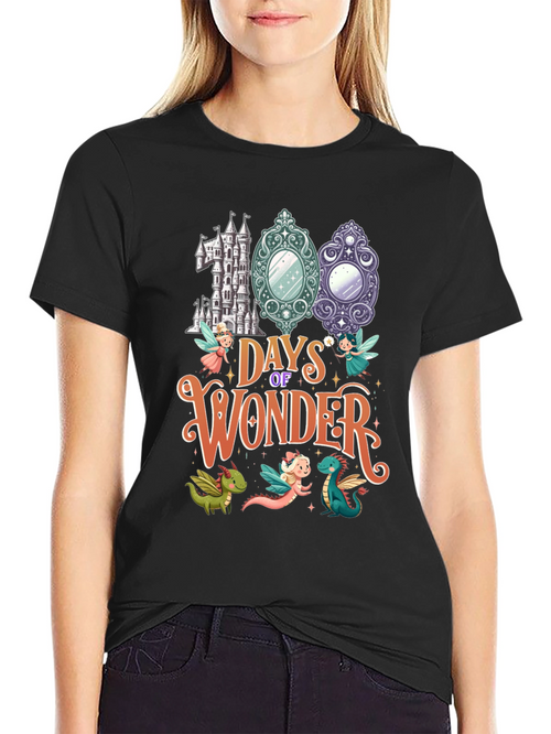 100 Days of Wonder Black T-Shirt