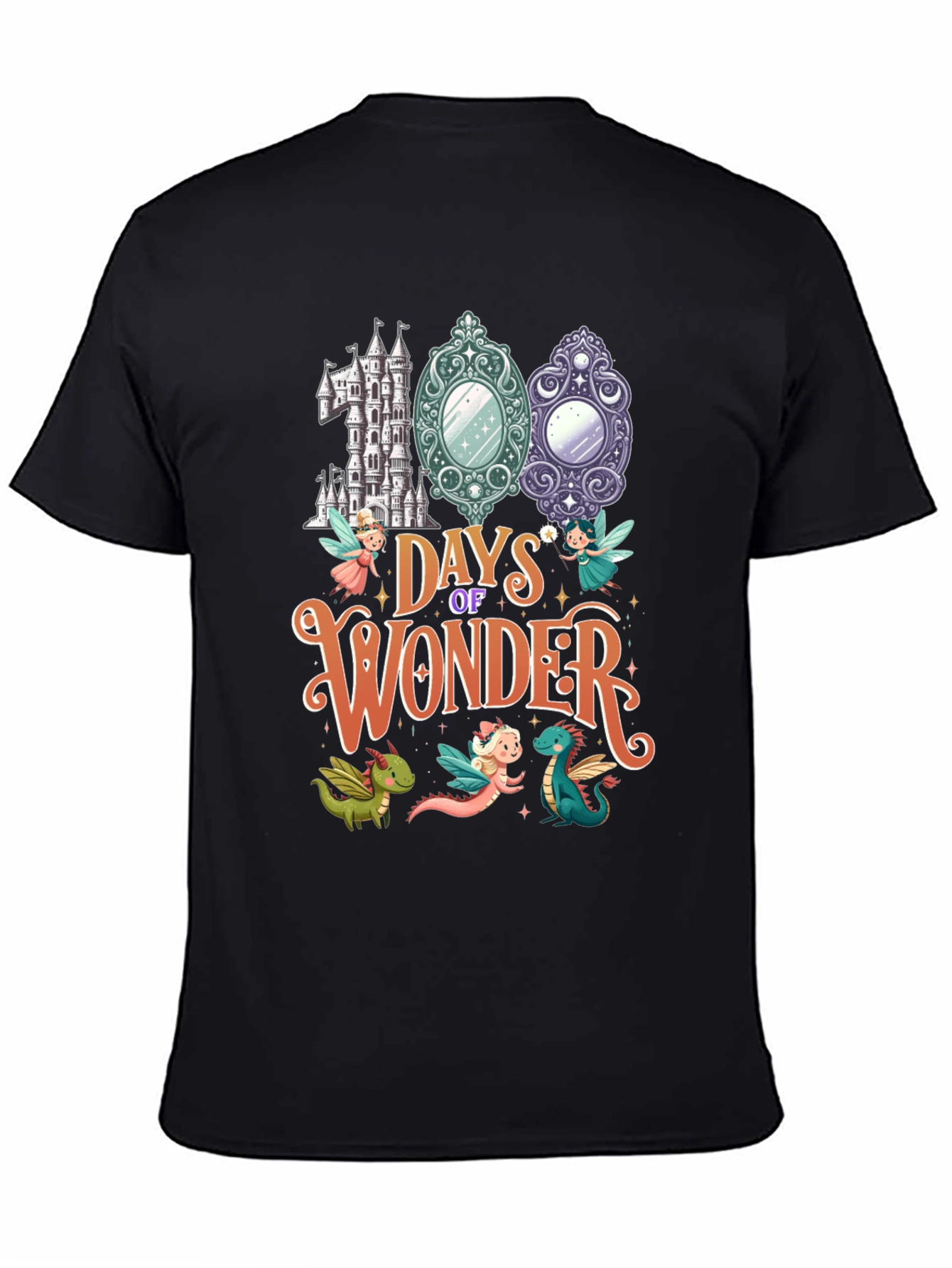 100 Days of Wonder Black T-Shirt