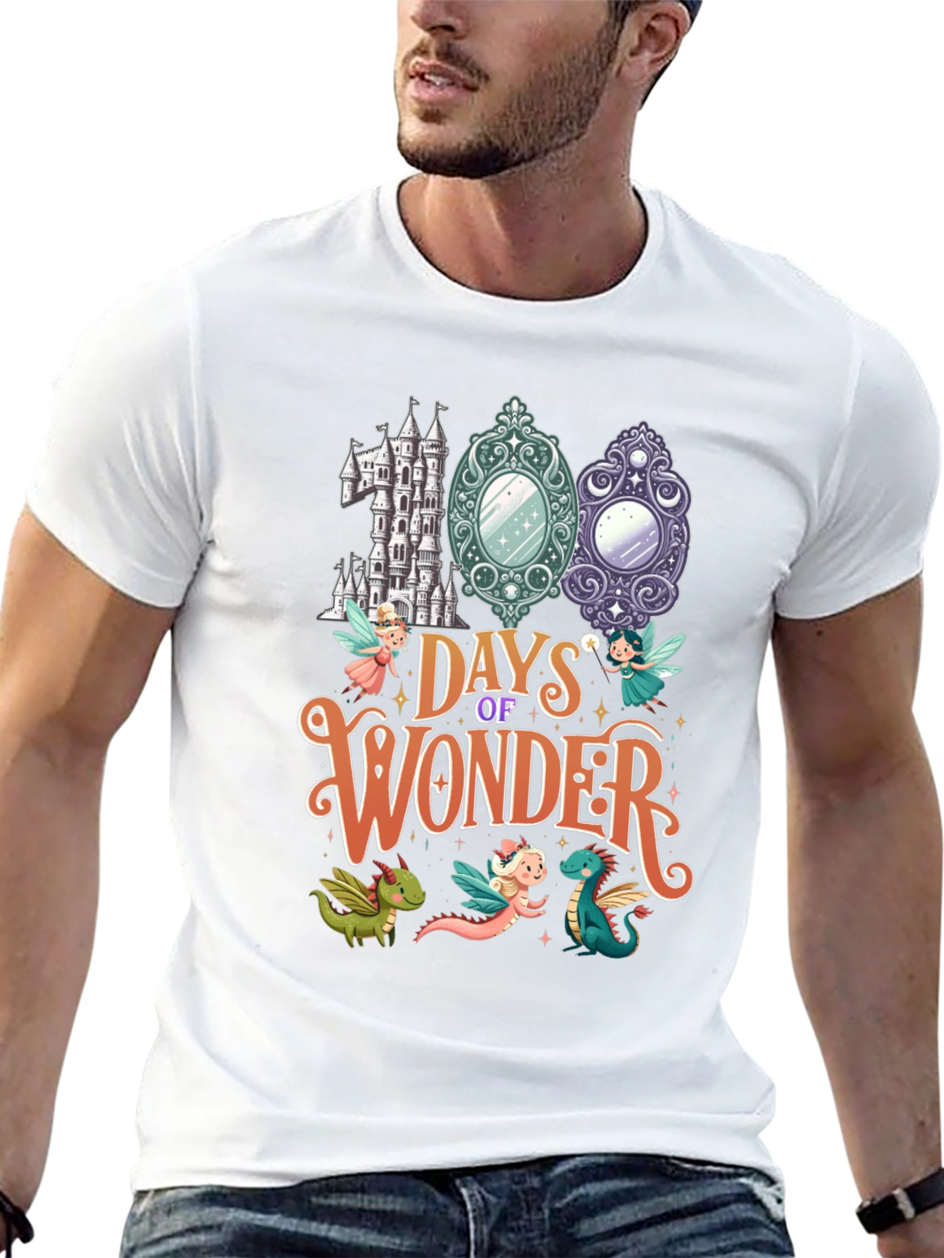 100 Days of Wonder Black T-Shirt