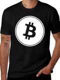 Bitcoin Logo Graphic T-Shirt - Black Crypto Tee