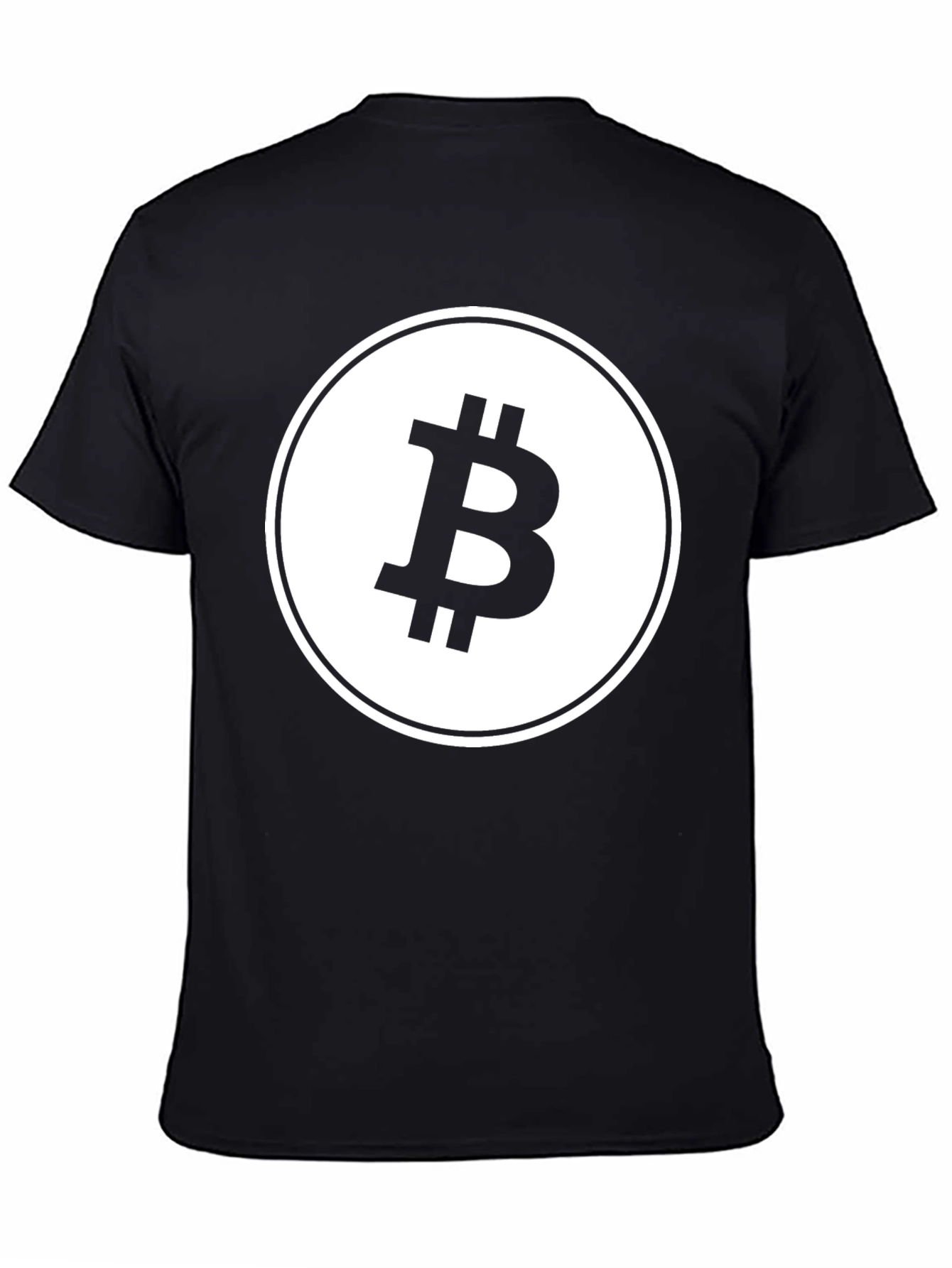 Bitcoin Logo Graphic T-Shirt - Black Crypto Tee