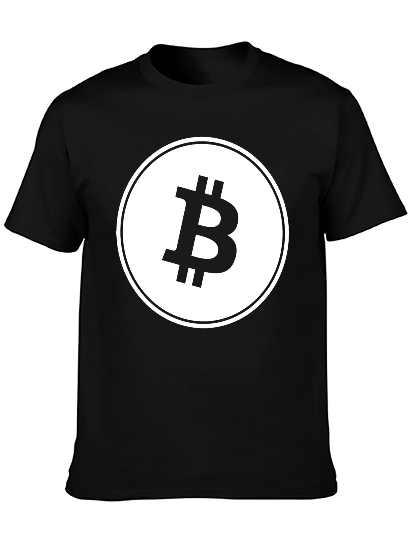 Bitcoin Logo Graphic T-Shirt - Black Crypto Tee