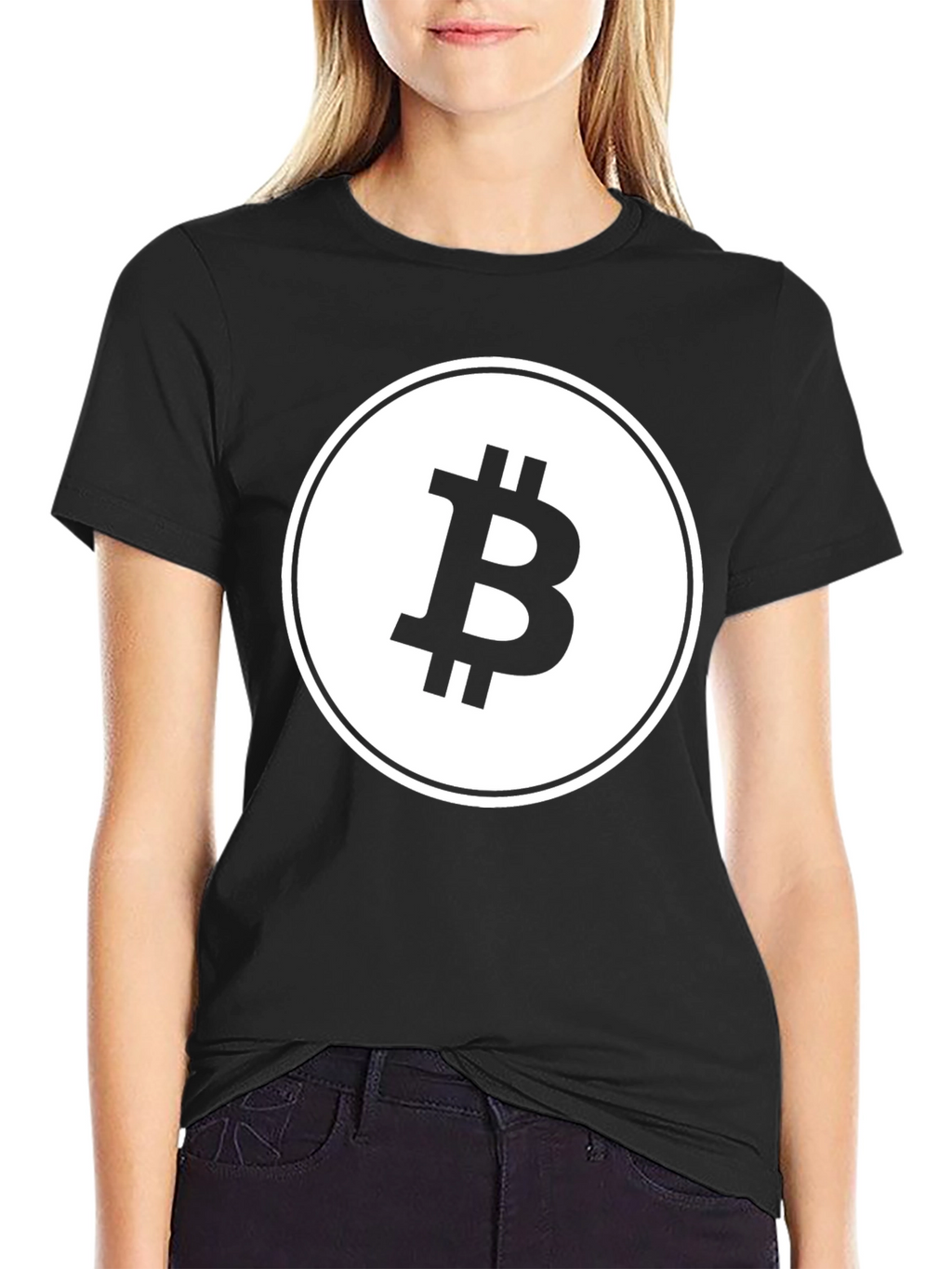 Bitcoin Logo Graphic T-Shirt - Black Crypto Tee