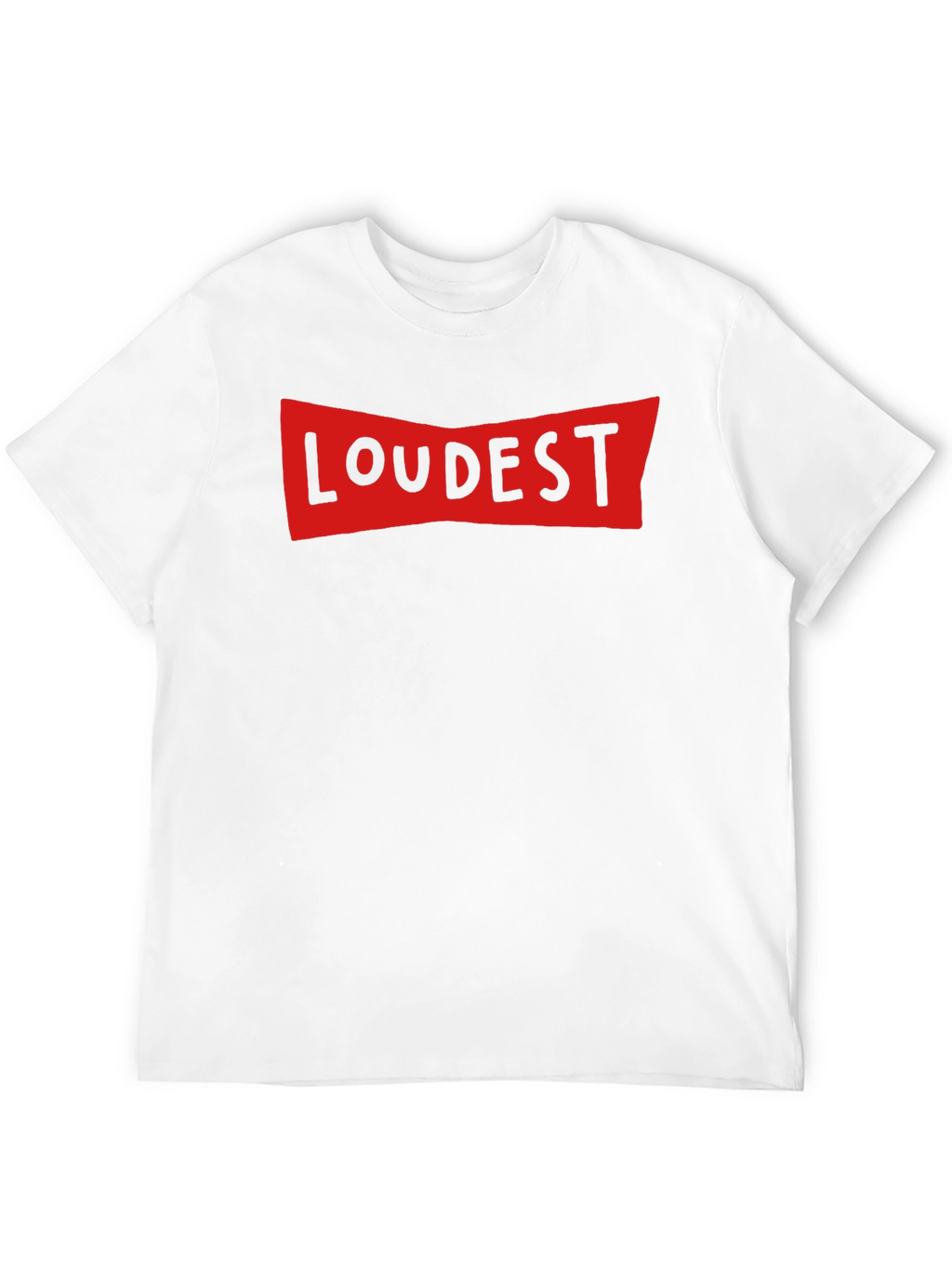 LOUDEST Graphic Print Crew Neck T-Shirt