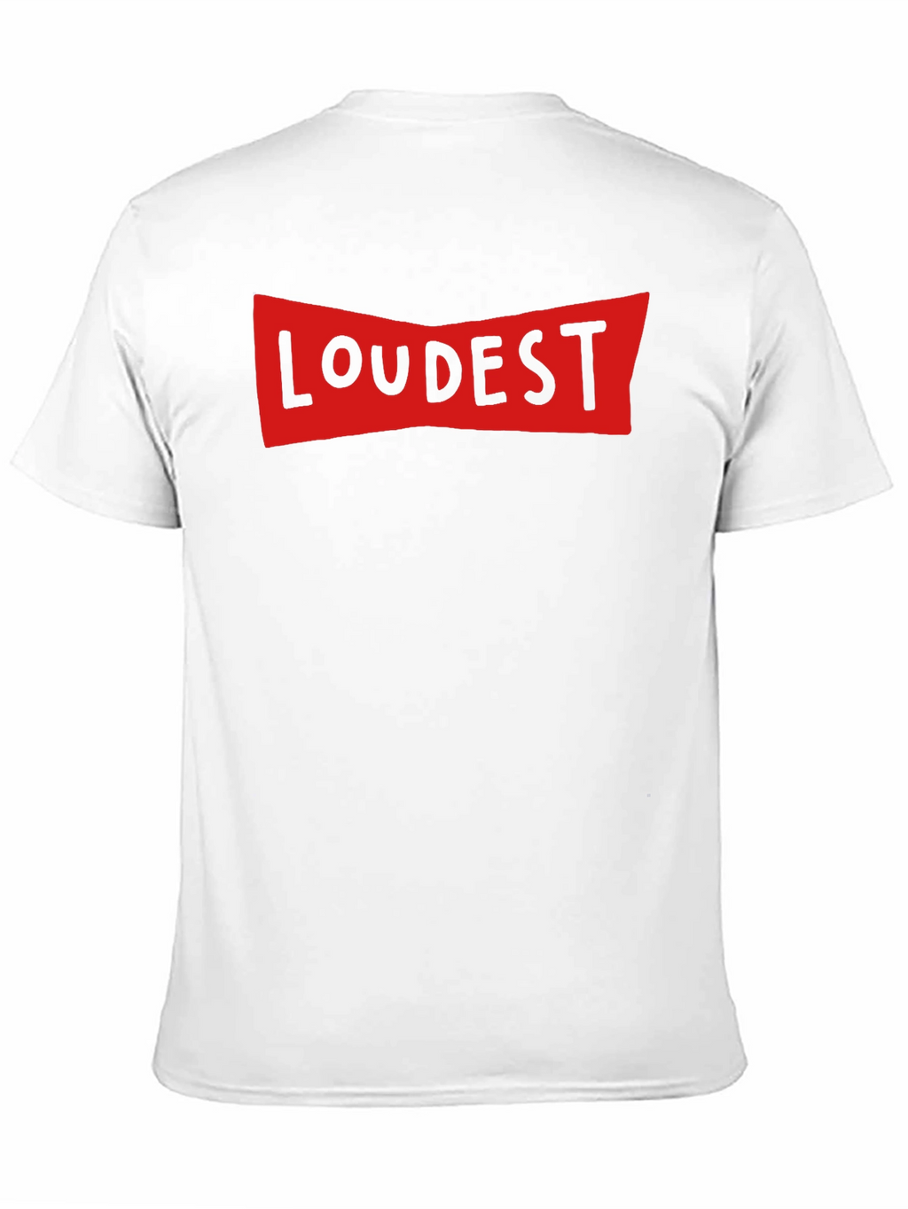 LOUDEST Graphic Print Crew Neck T-Shirt