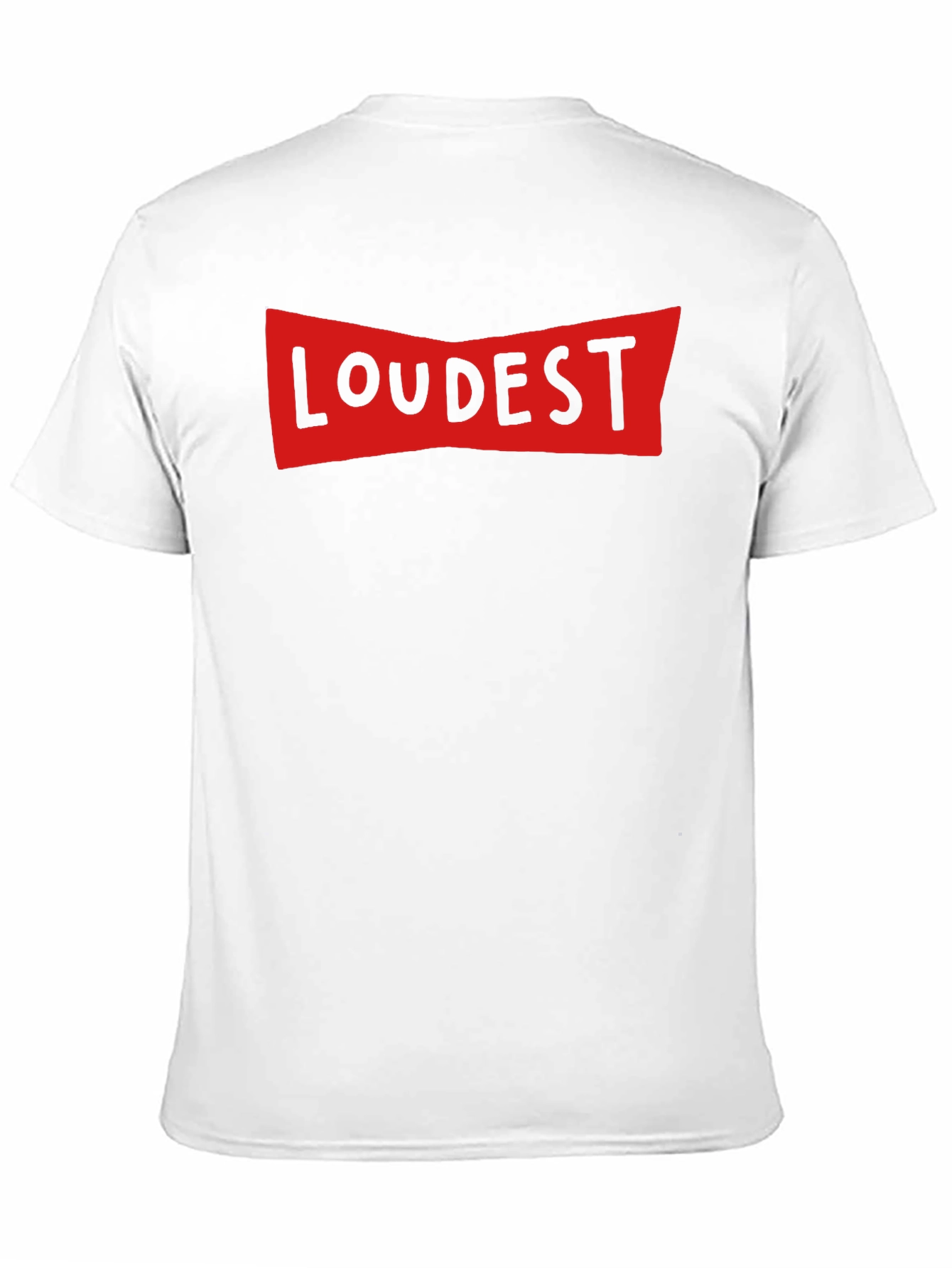 LOUDEST Graphic Print Crew Neck T-Shirt