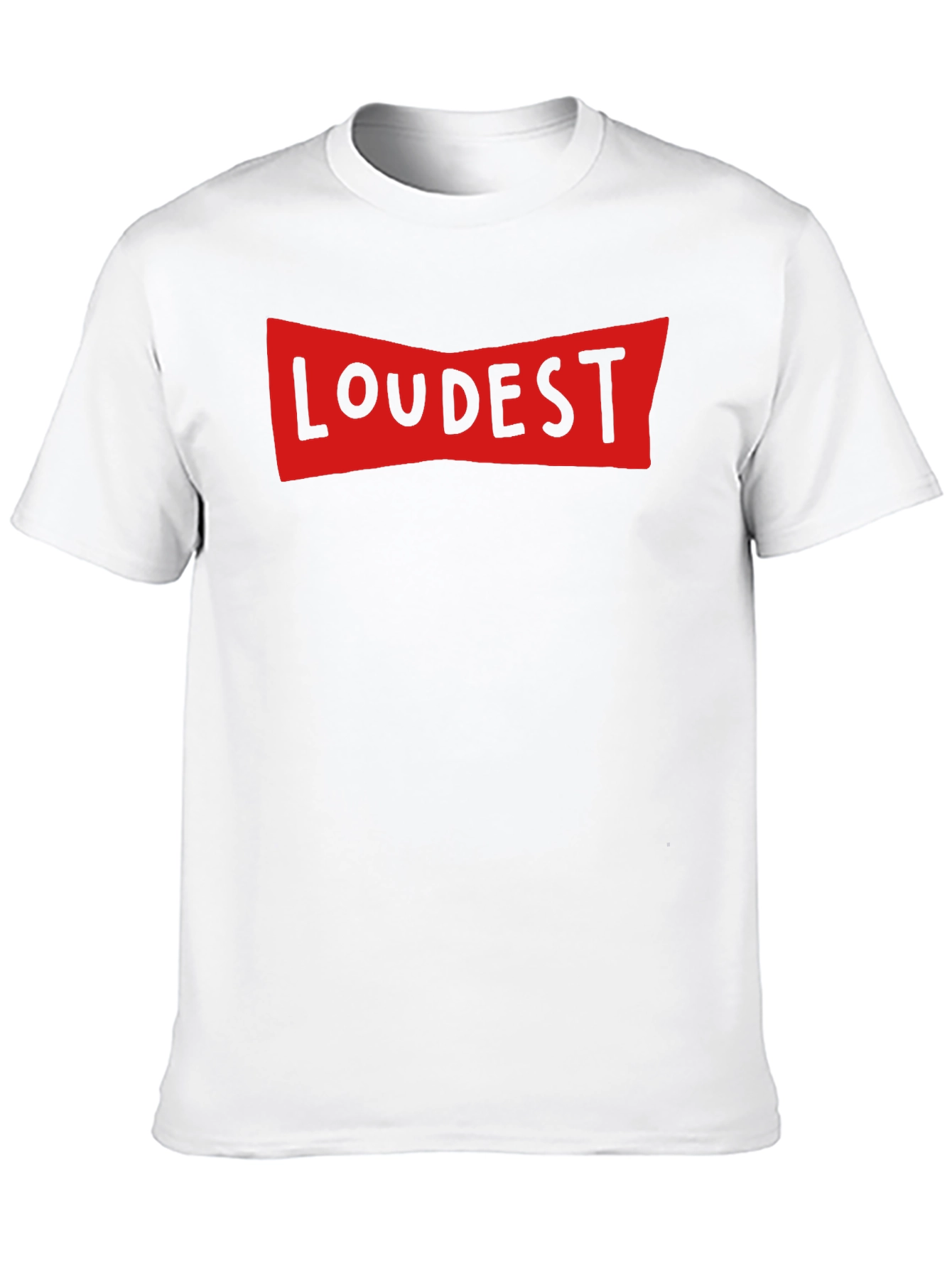 LOUDEST Graphic Print Crew Neck T-Shirt