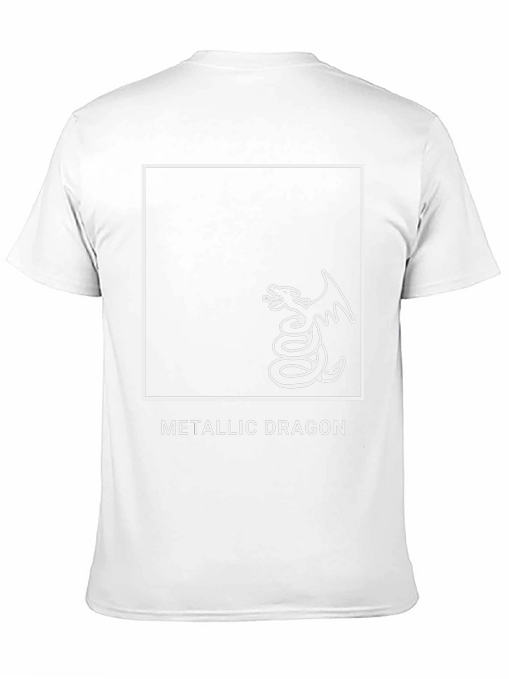 Metallic Dragon Graphic Tee - Black