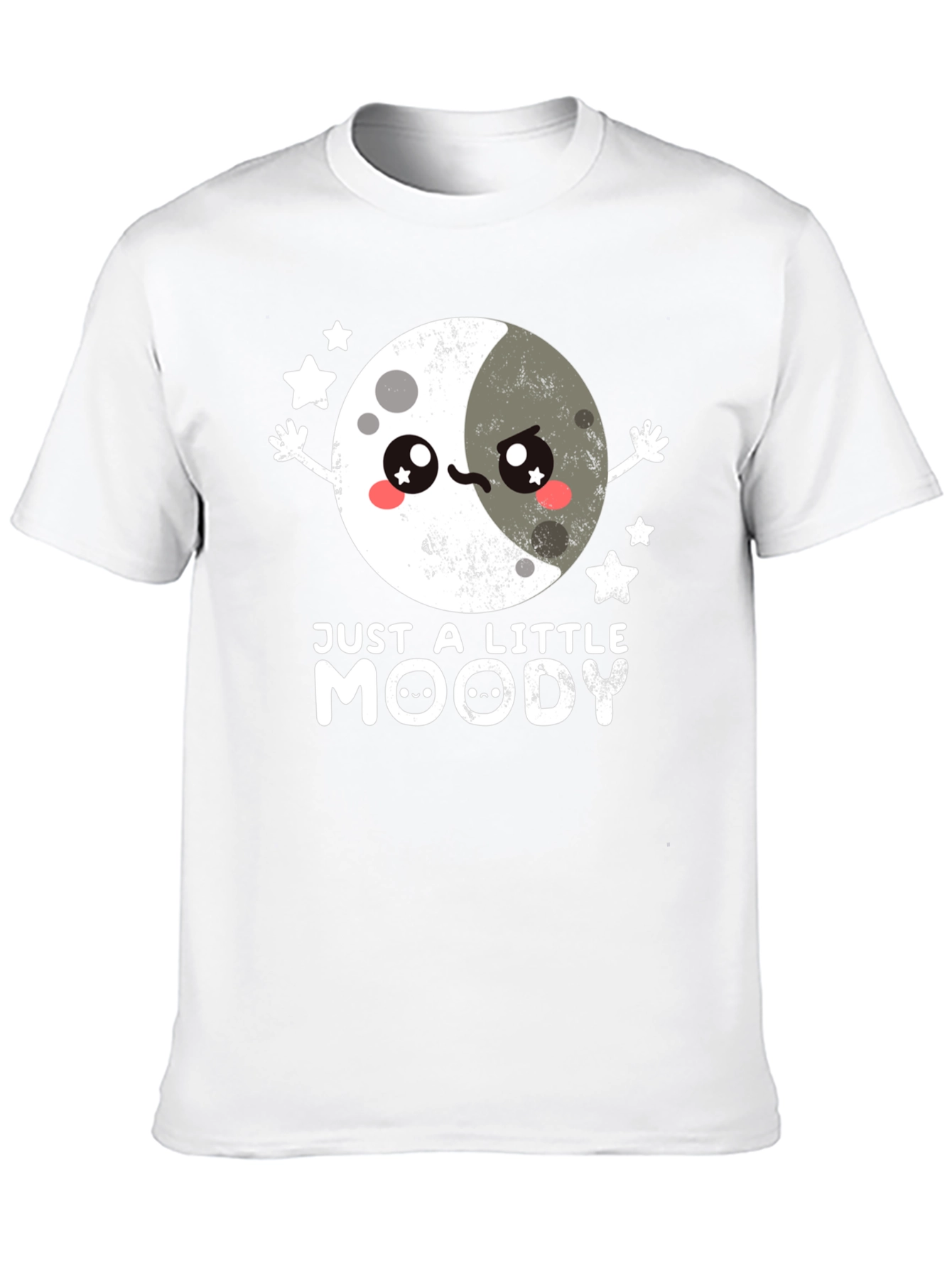Just A Little Moody T-Shirt Cute Kawaii Moon
