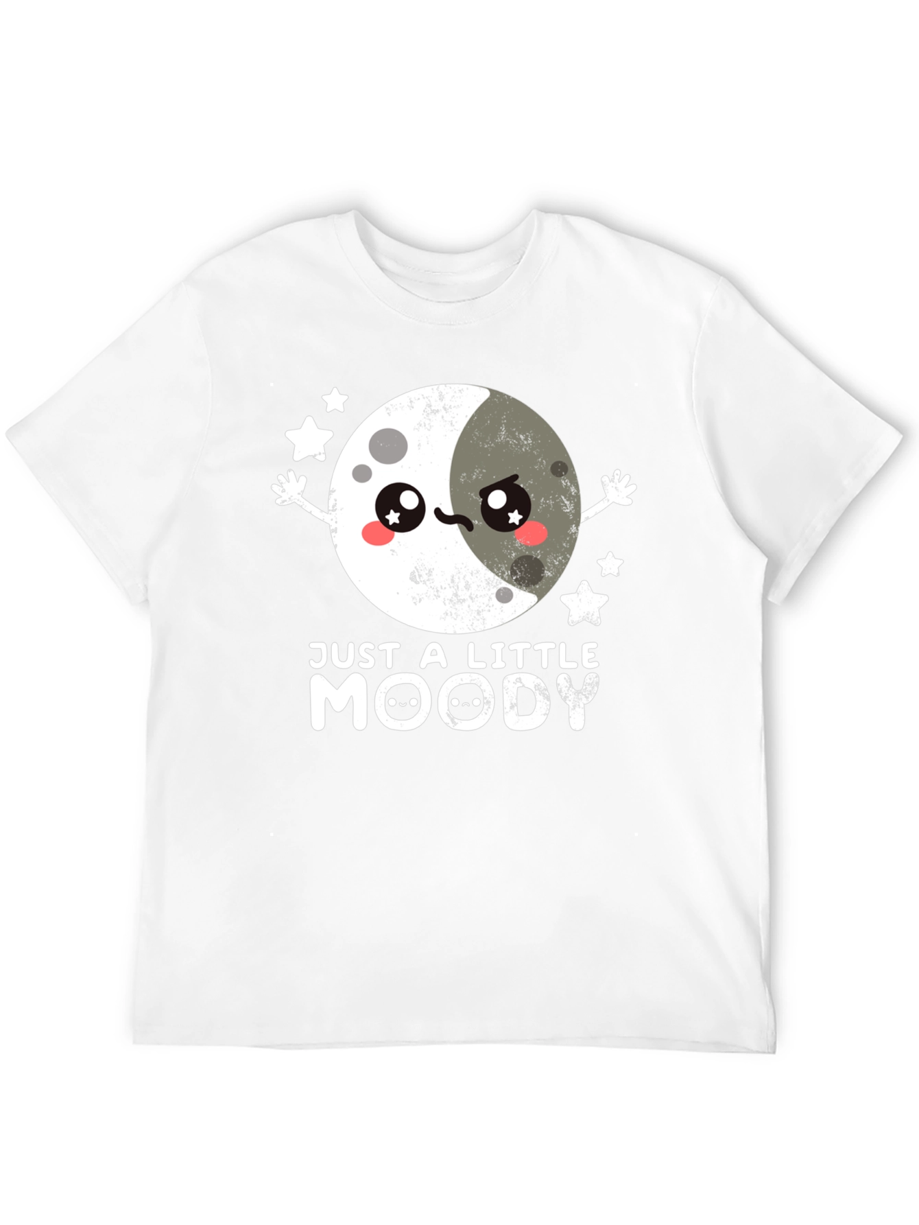 Just A Little Moody T-Shirt Cute Kawaii Moon
