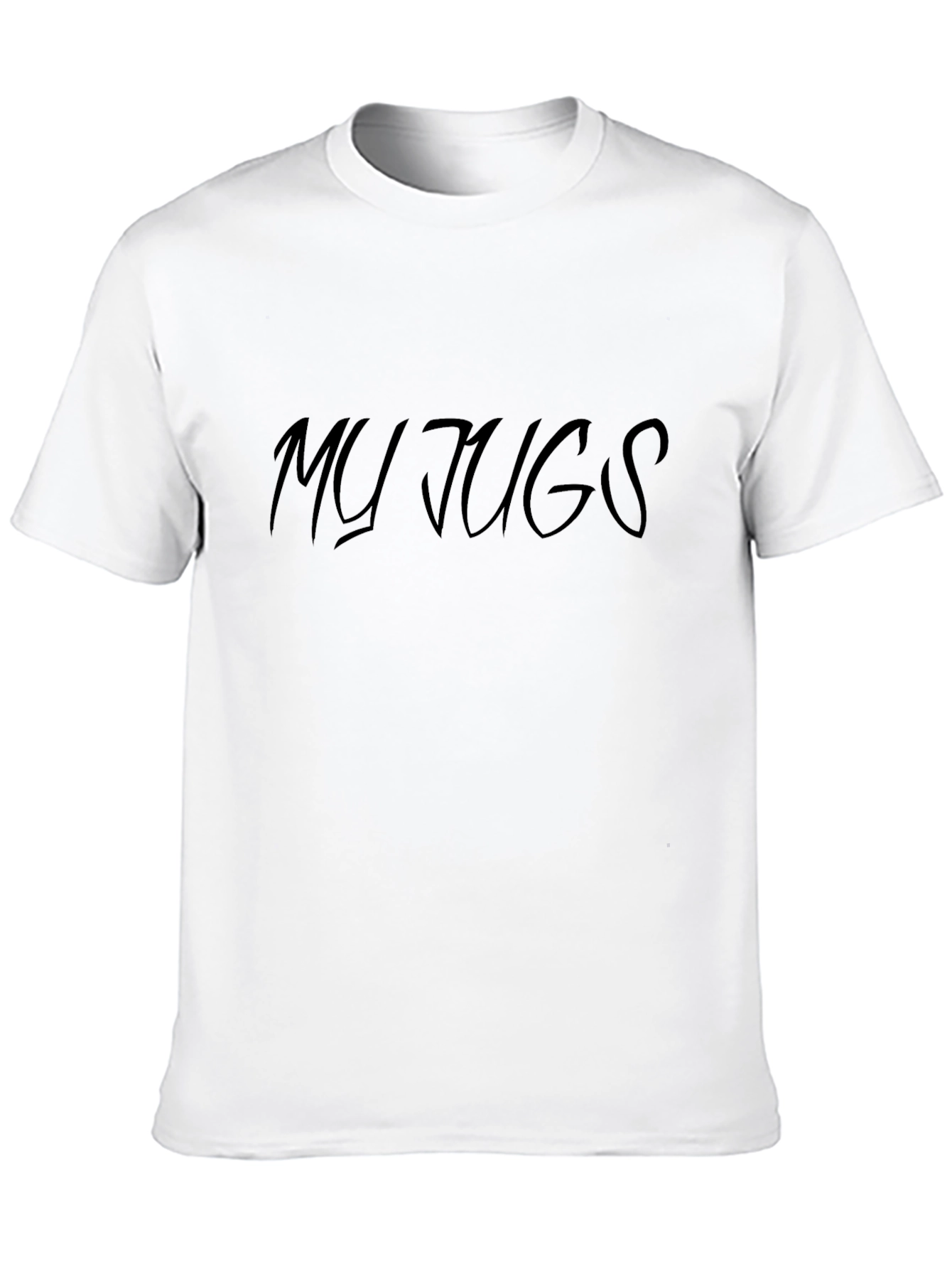 My Jugs T-Shirt - Black Crew Neck Tee
