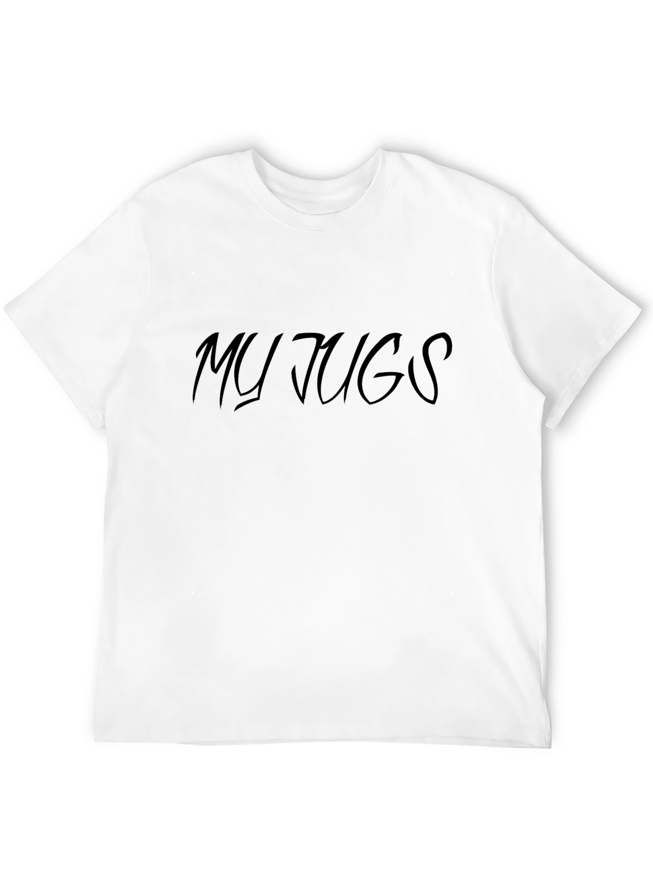 My Jugs T-Shirt - Black Crew Neck Tee