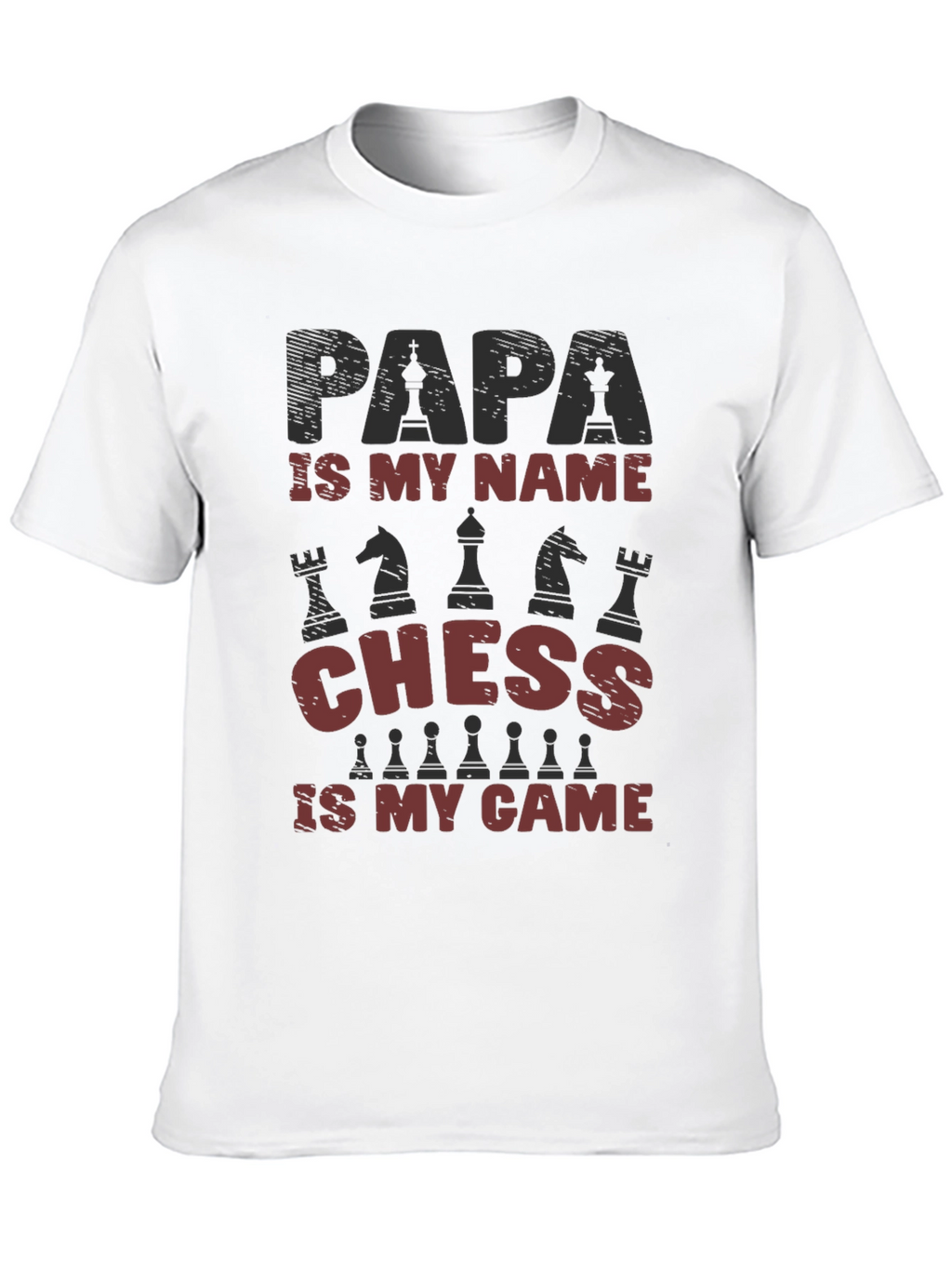 Papa Chess T-Shirt - Gift for Chess Lovers