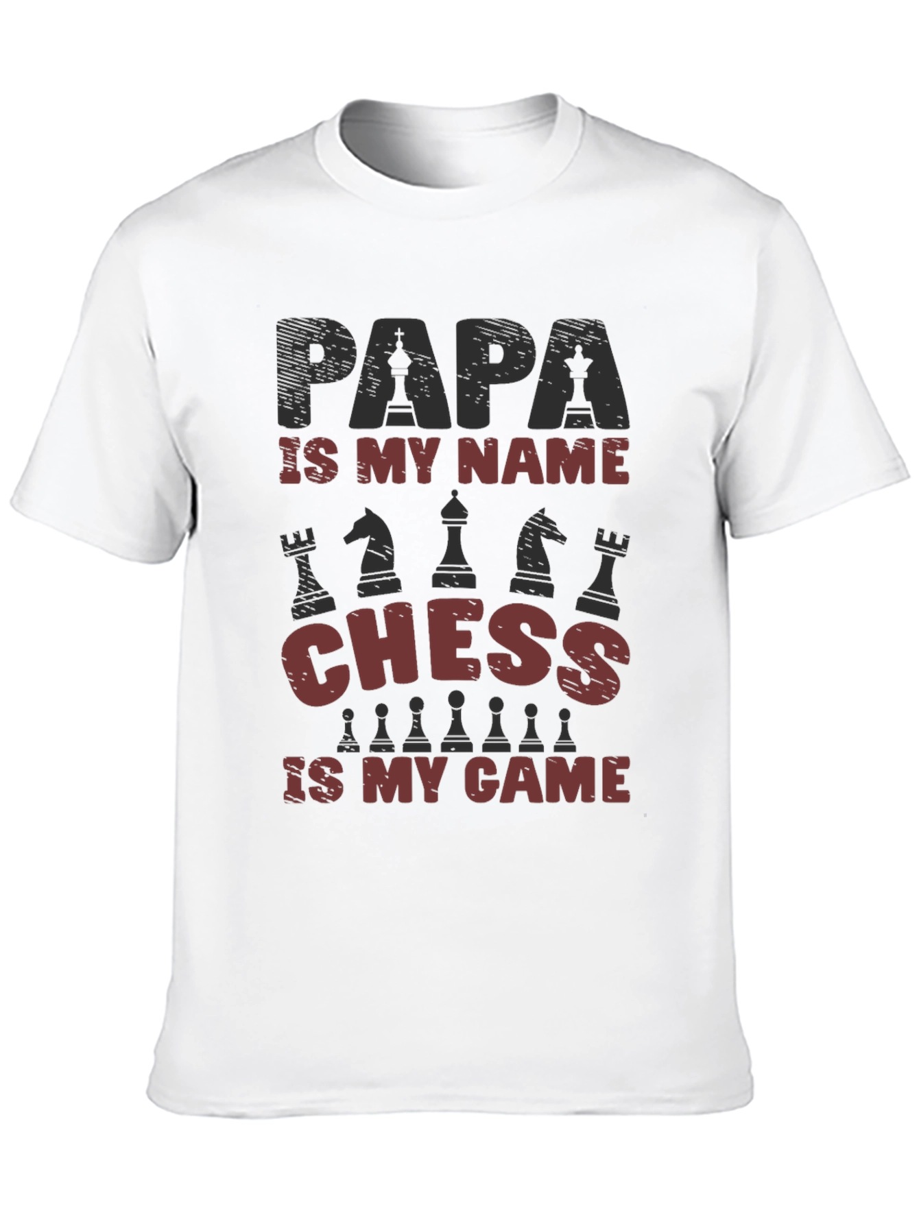 Papa Chess T-Shirt - Gift for Chess Lovers